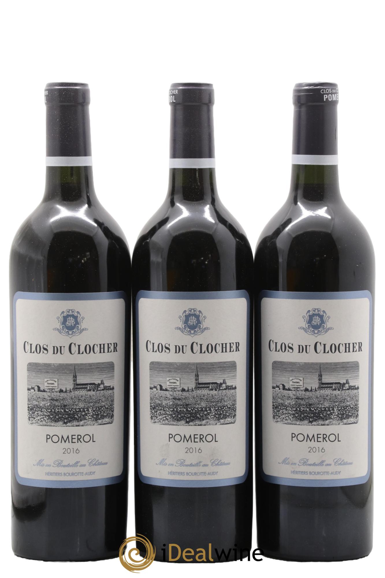 Clos du Clocher 2016 - Lot of 3 bottles - 0