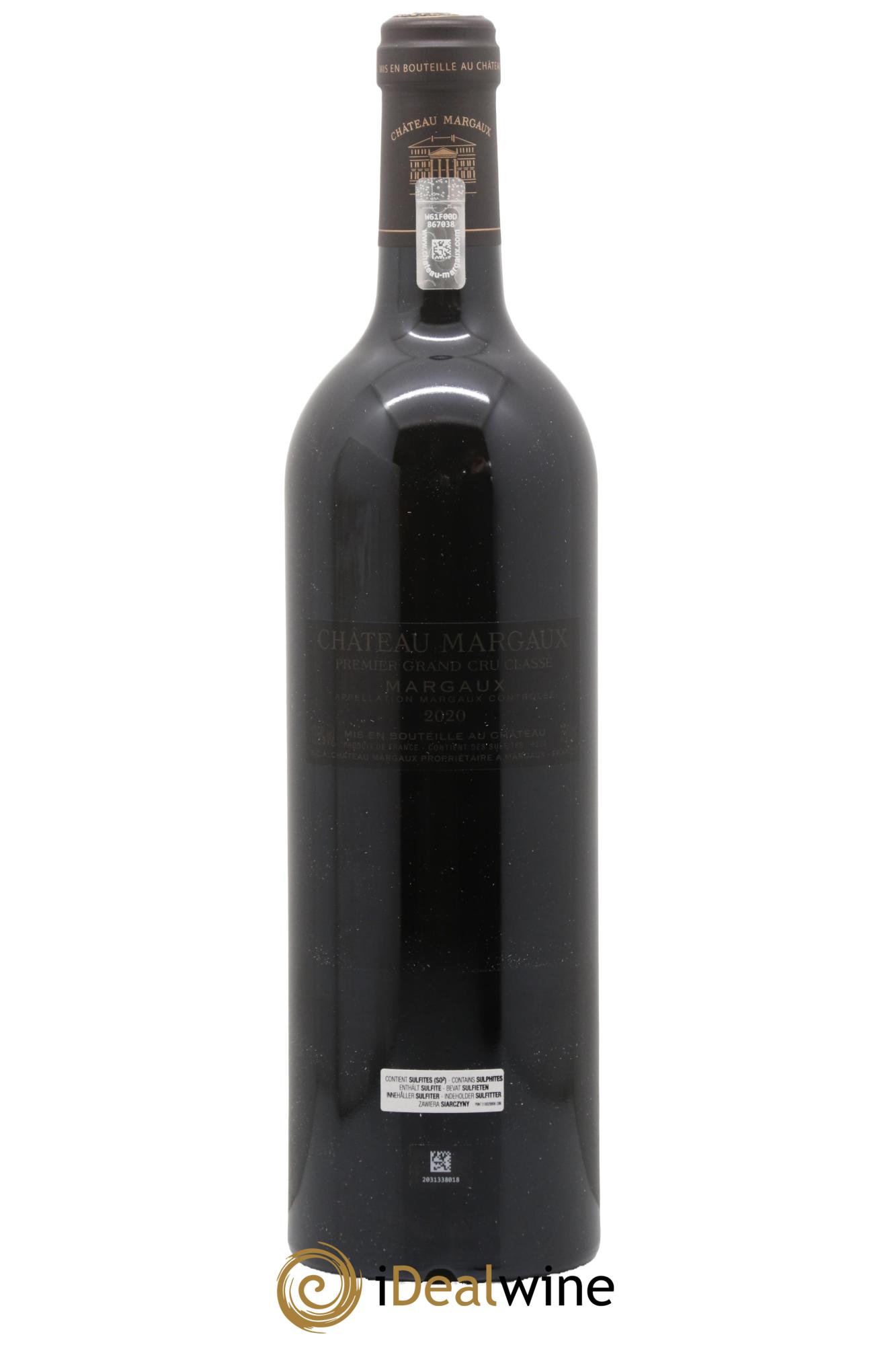 Château Margaux 1er Grand Cru Classé 2020 - Lot de 1 bouteille - 1