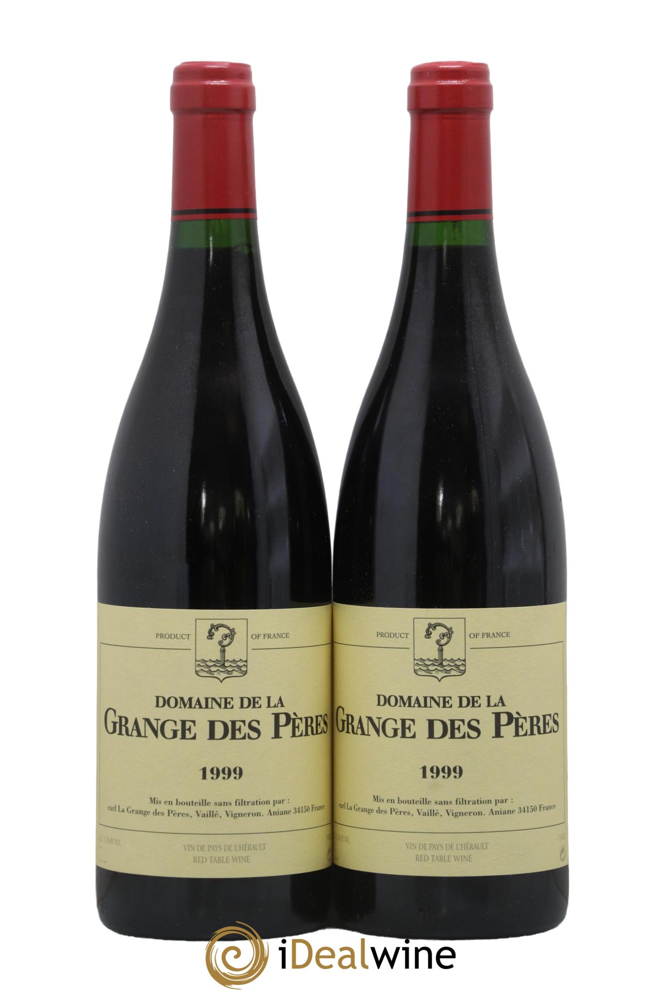 Pays d'Hérault Grange des Pères Laurent Vaillé 1999 - Lot de 2 bouteilles - 0