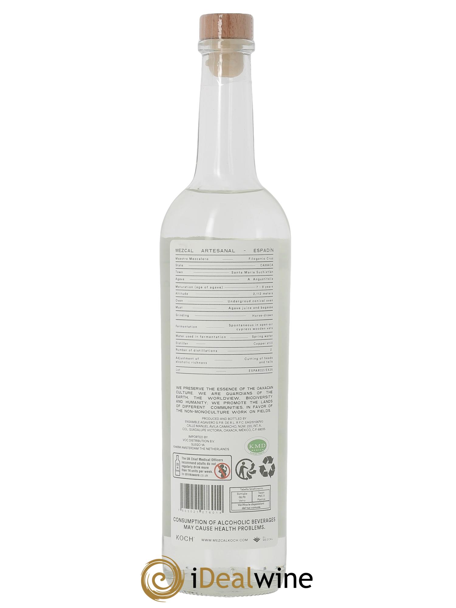 Mezcal KOCH Espadin  - Lotto di 1 bottiglia - 1