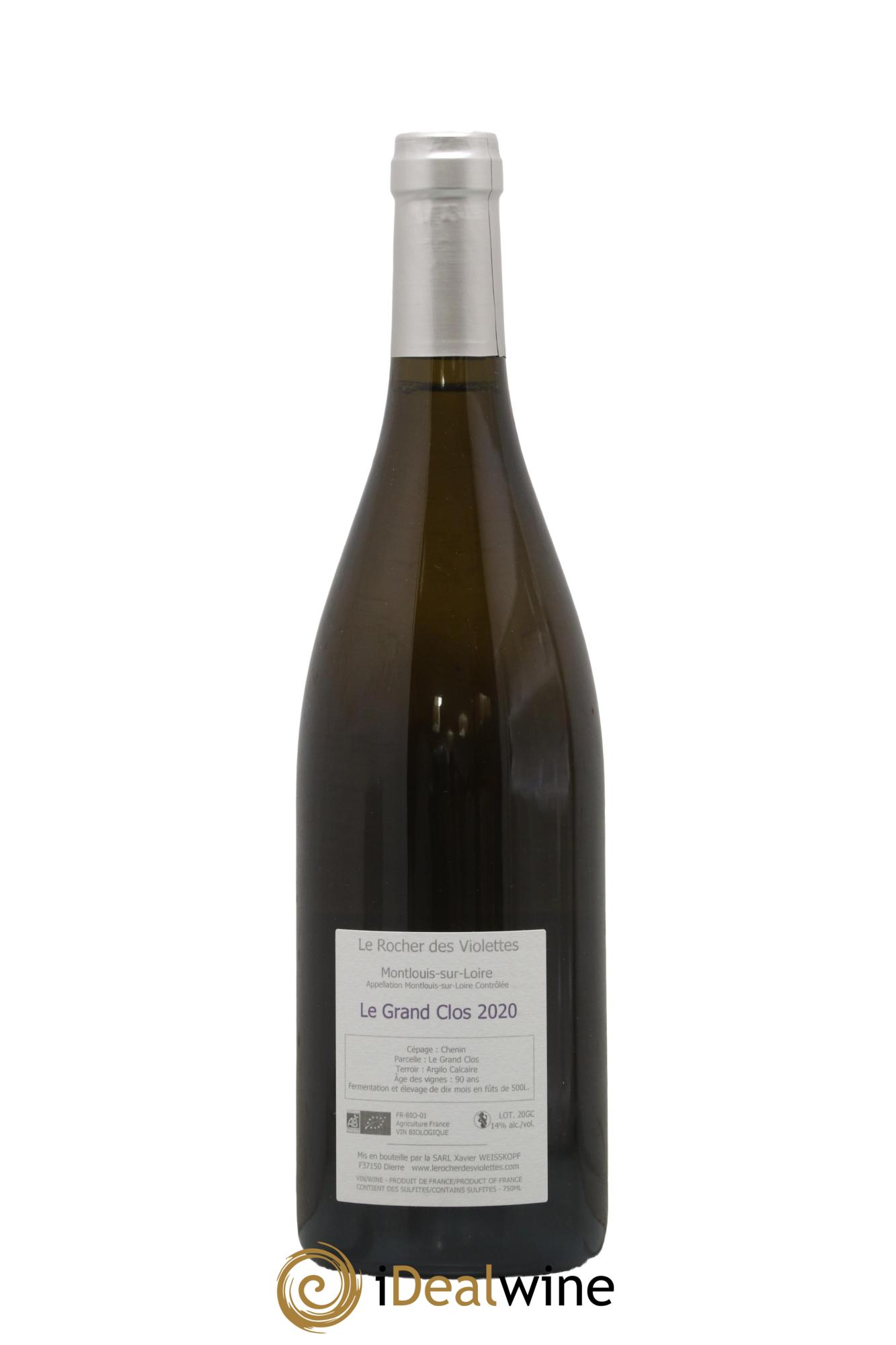 Montlouis-sur-Loire Le Grand Clos (anciennement La Négrette) Le Rocher des Violettes 2020 - Posten von 1 Flasche - 1