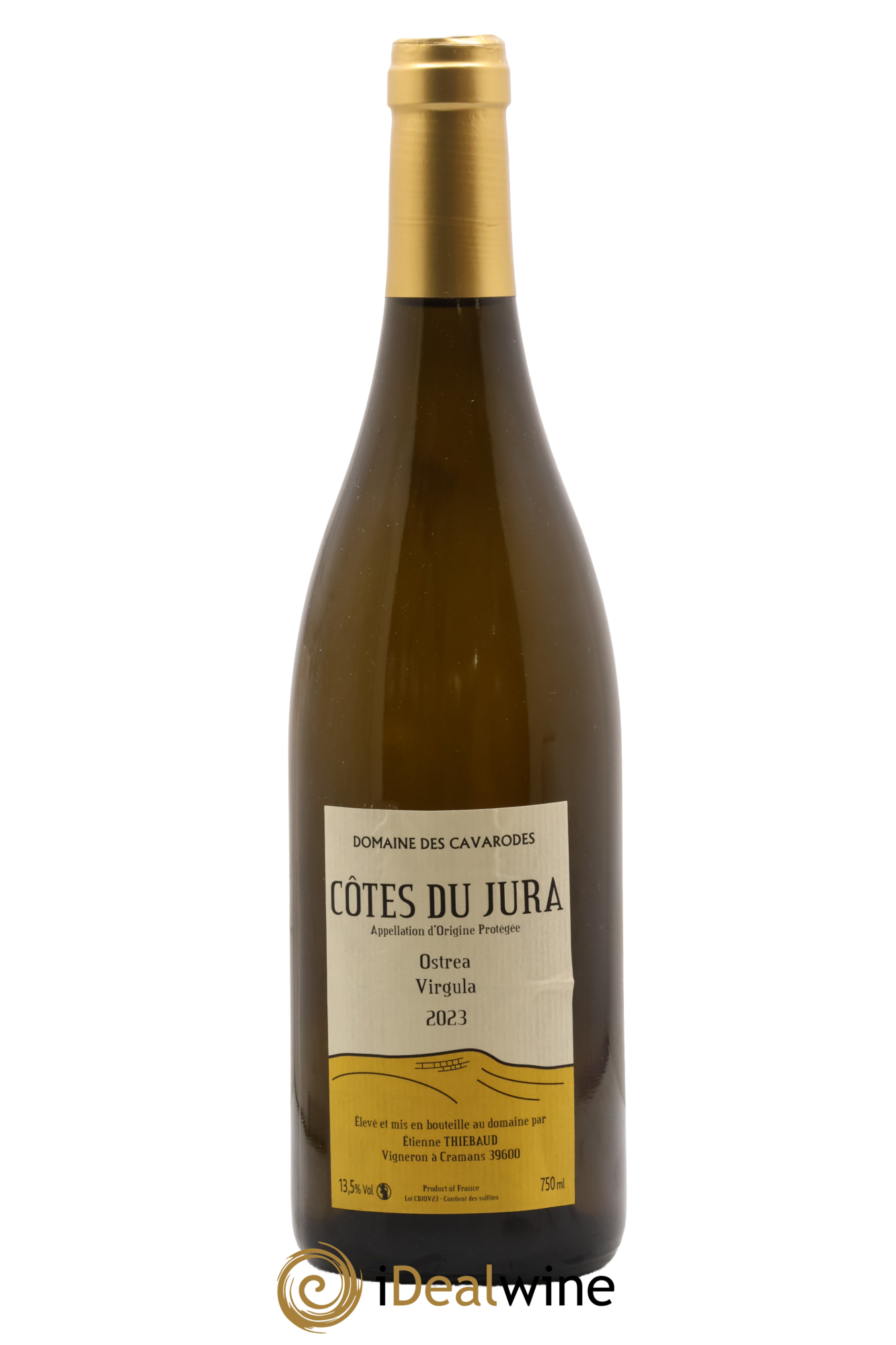 Côtes du Jura Ostrea Virgula Cavarodes (Domaine des) - Etienne Thiébaud 2023 - Posten von 1 Flasche - 0