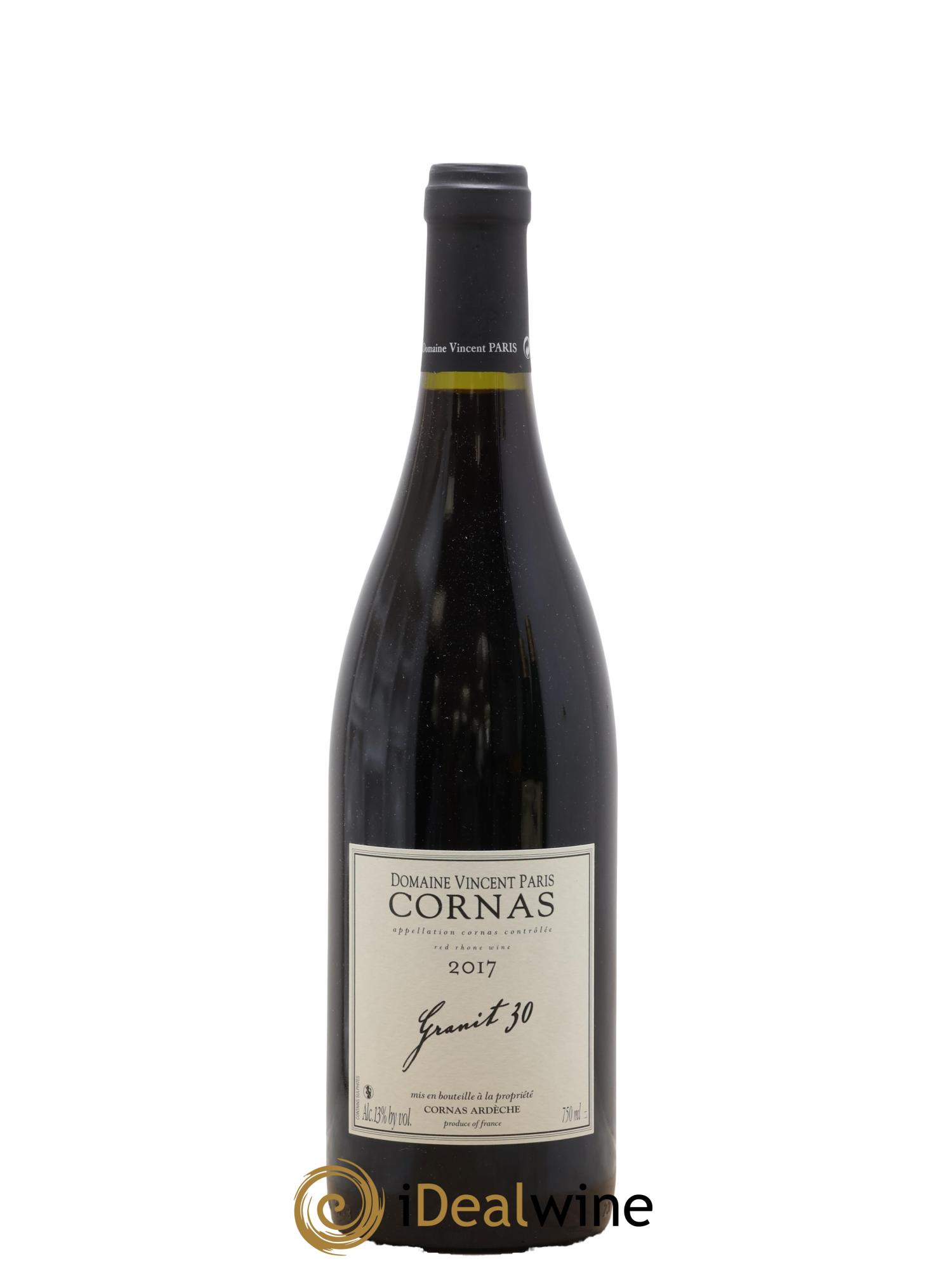 Cornas Granit 30 Vincent Paris 2017 - Lot de 1 bouteille - 0