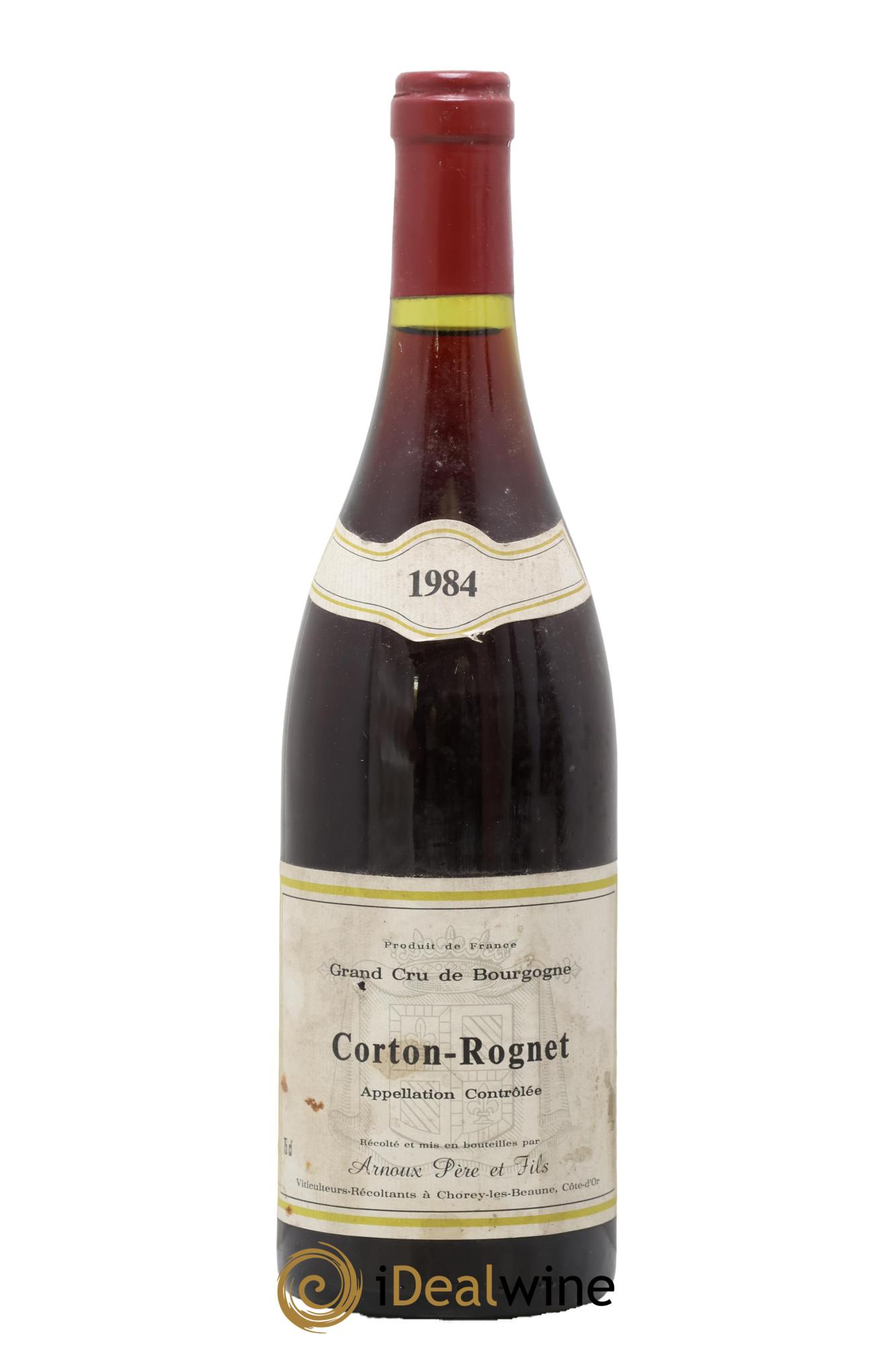 Corton Grand Cru Le Rognet Arnoux Père et Fils 1984 - Posten von 1 Flasche - 0