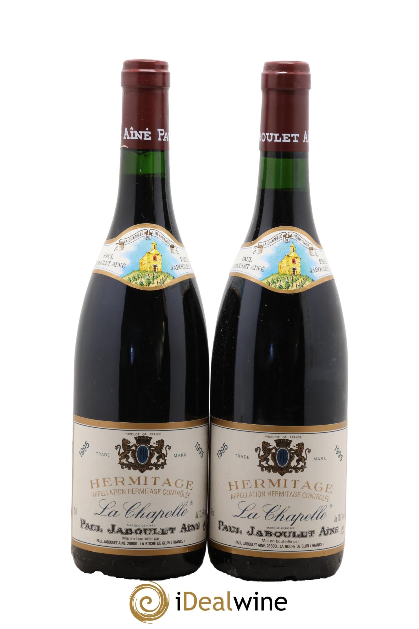 Hermitage La Chapelle Paul Jaboulet Ainé 1995 - Lot de 2 bouteilles - 0