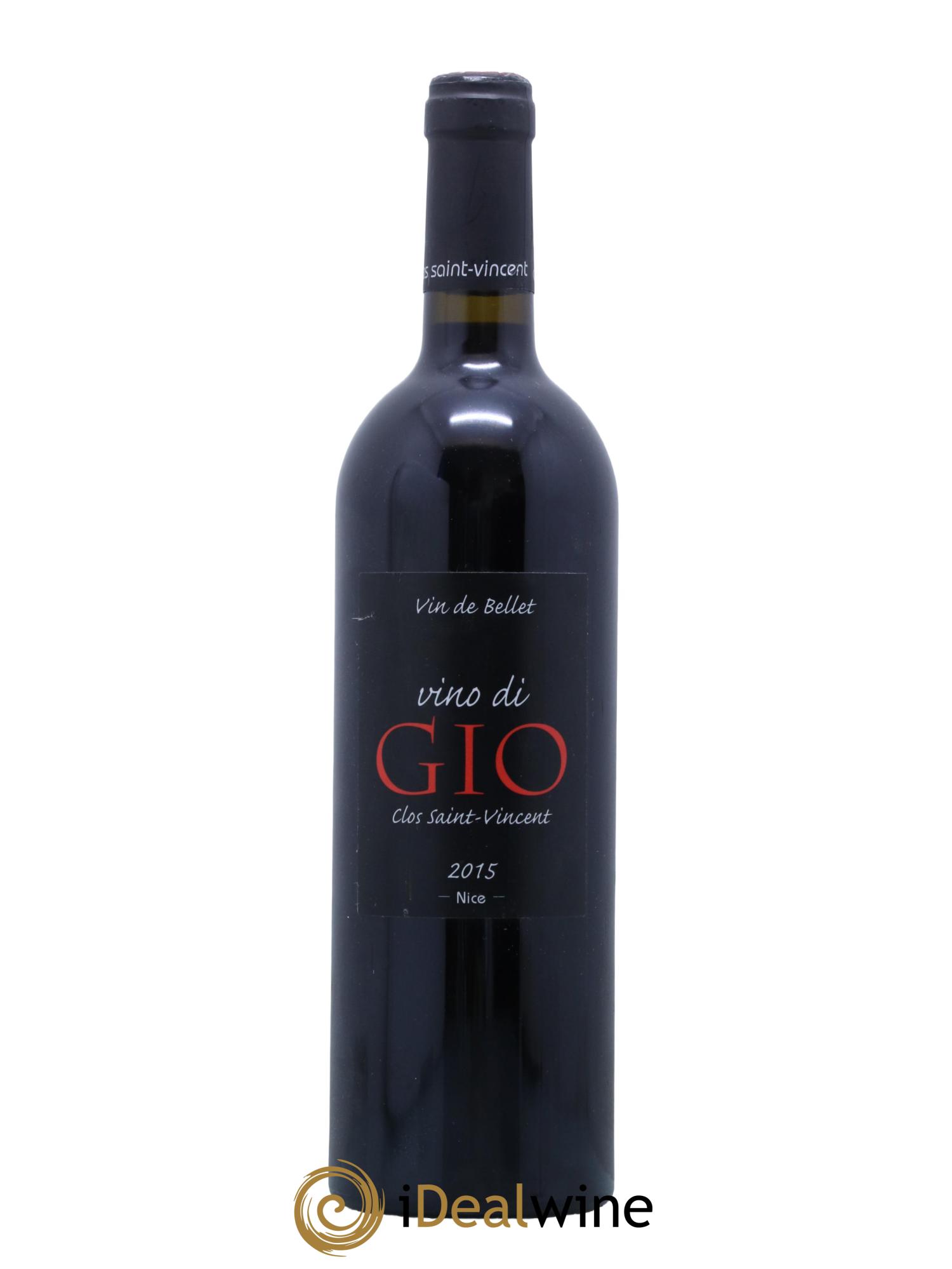 Bellet Clos Saint-Vincent Vino di Gio Famille Sicardi-Sergi 2015 - Lot de 1 bouteille - 0