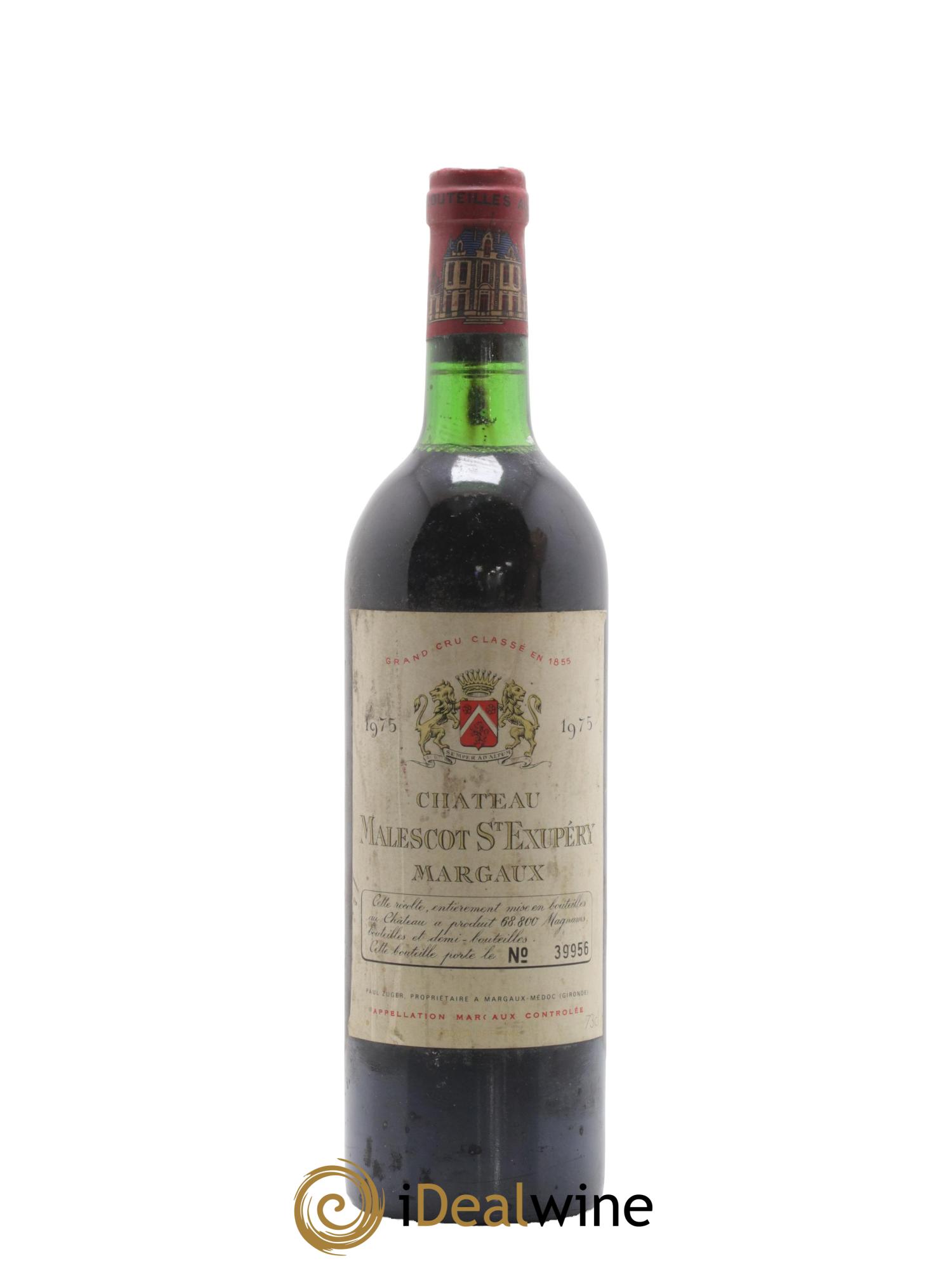 Château Malescot Saint-Exupéry 3ème Grand Cru Classé 1975 - Lot de 1 bouteille - 0