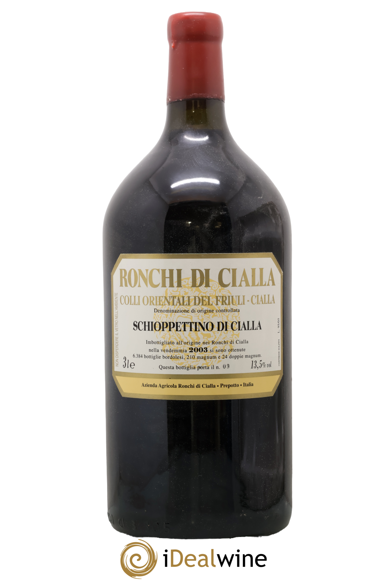 Frioul Colli Orientali del Friuli IGT Schioppettino di Cialla Azienda Agricola Ronchi di Cialla 2003 - Lot of 1 double magnum - 0