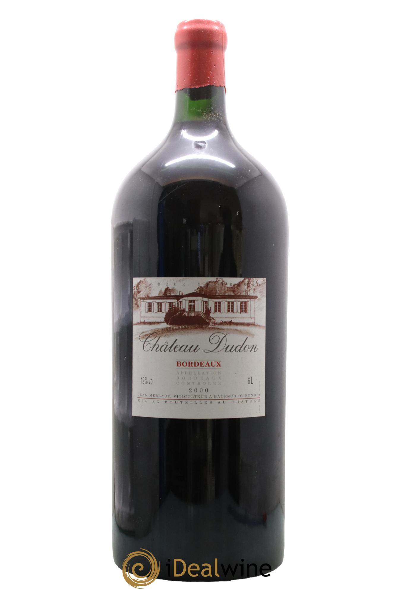 Bordeaux Supérieur Château Dudon Jean Merlaut 2000 - Lot de 1 impériale - 0