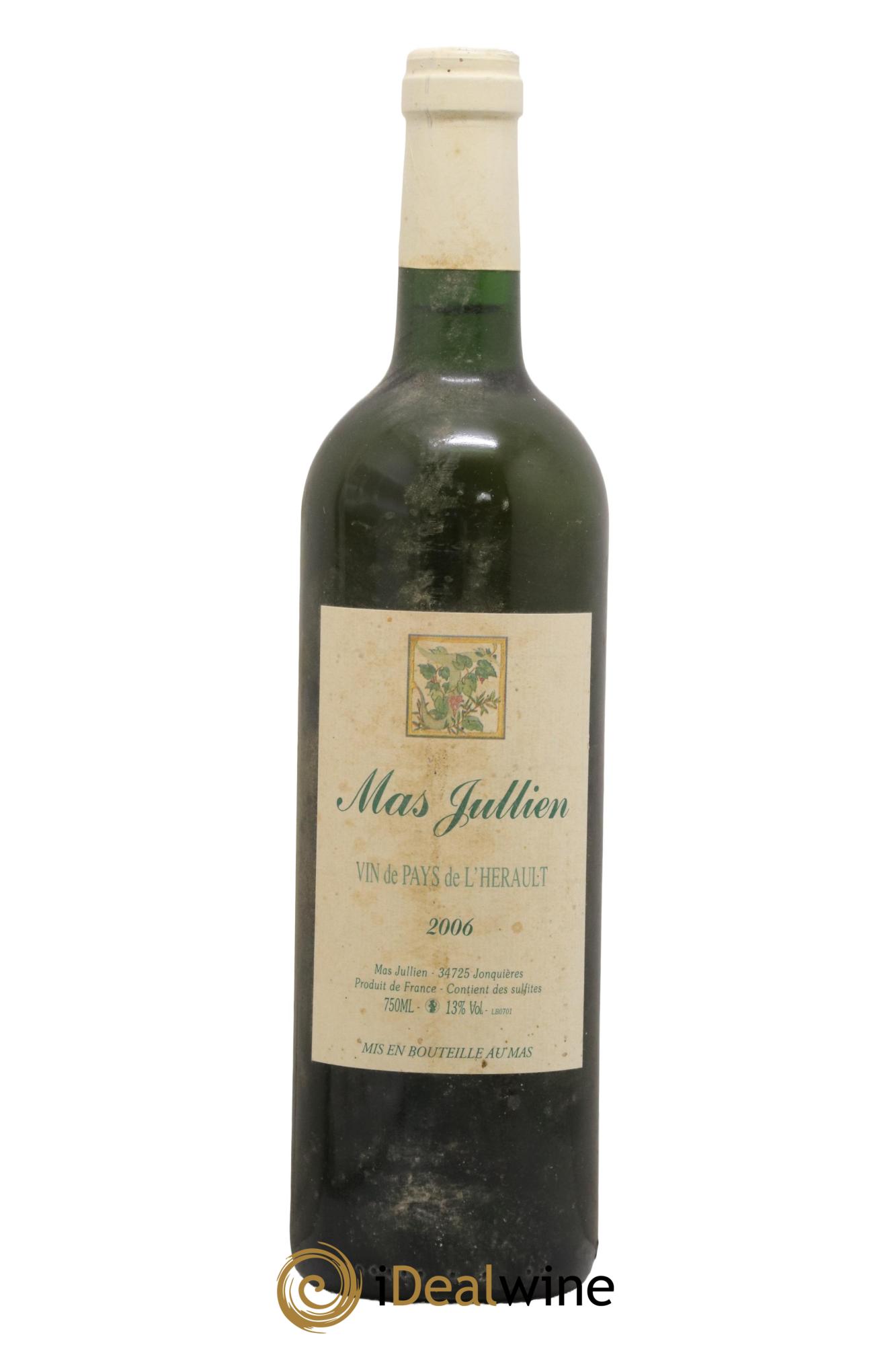 IGP Pays d'Hérault Mas Jullien Olivier Jullien 2006 - Posten von 1 Flasche - 0