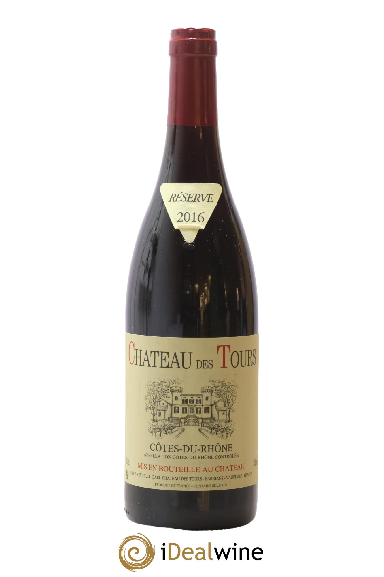 Côtes-du-Rhône Château des Tours Emmanuel Reynaud 2016 - Lot de 1 bouteille - 0