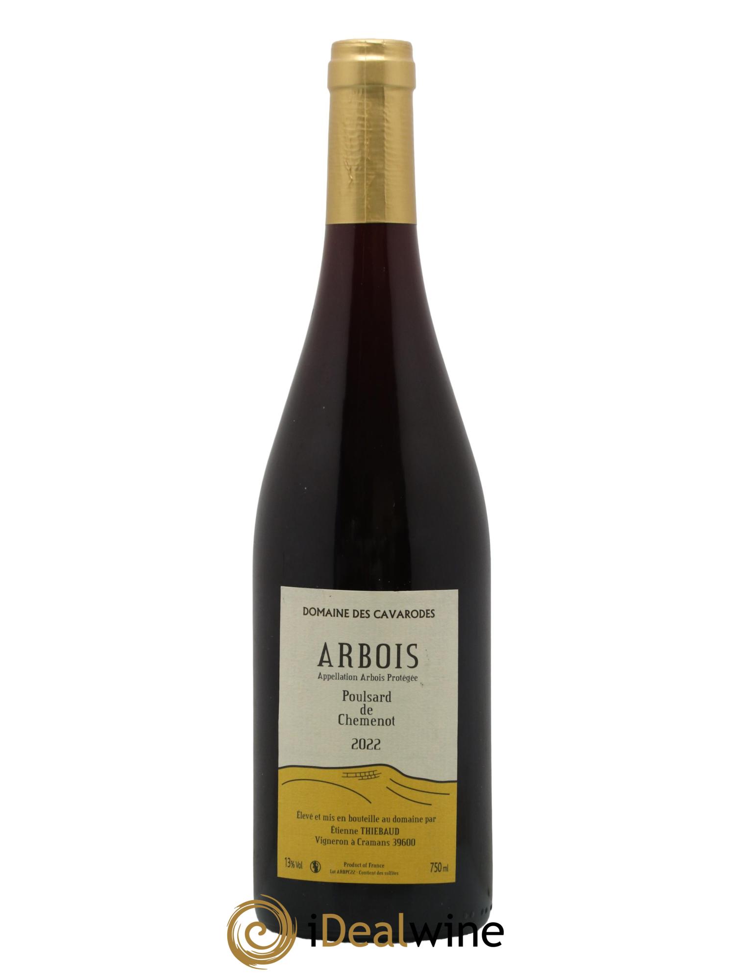 Arbois Poulsard de Chemenot Cavarodes (Domaine des) - Etienne Thiébaud 2022 - Lotto di 1 bottiglia - 0