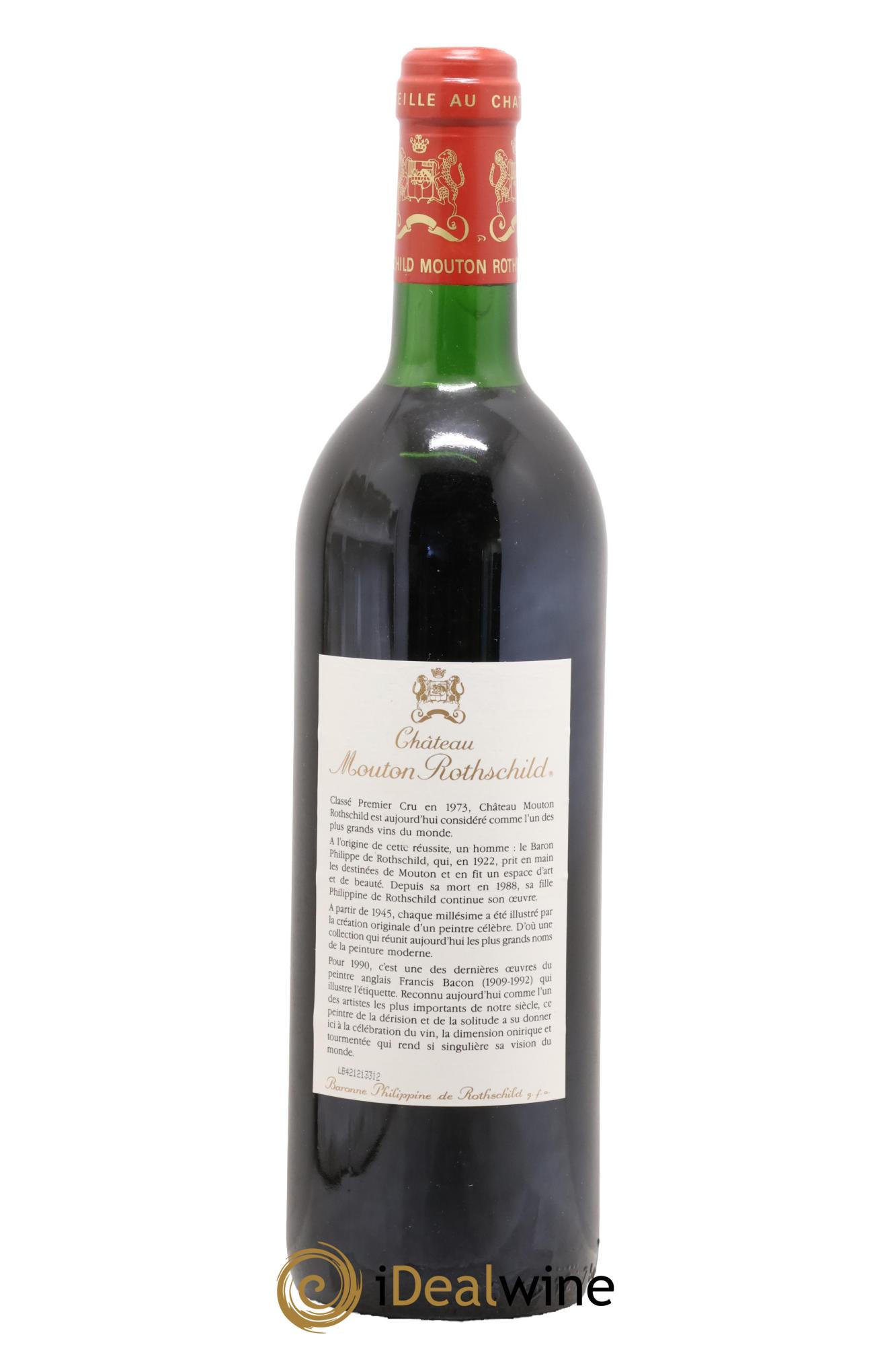 Château Mouton Rothschild 1er Grand Cru Classé 1990 - Lot of 1 bottle - 1