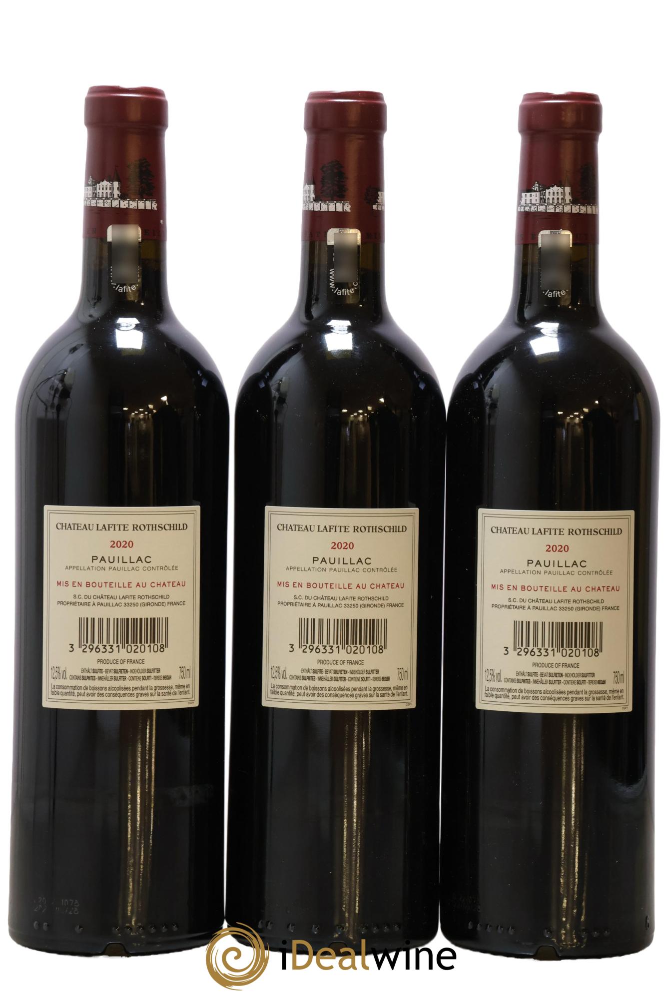 Château Lafite Rothschild 1er Grand Cru Classé  2020 - Lot de 6 bouteilles - 2