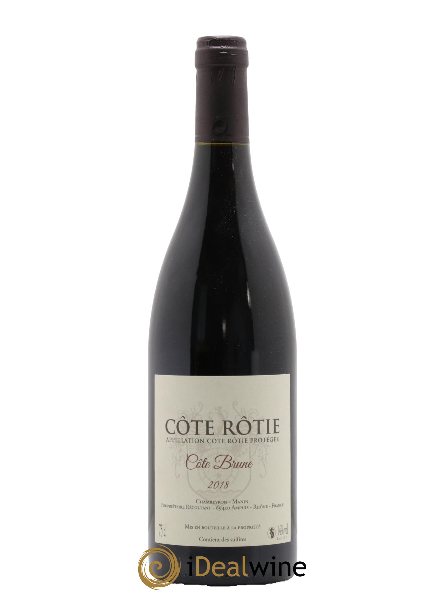 Côte-Rôtie Côte Brune Chambeyron Manin 2018 - Lot de 1 bouteille - 0