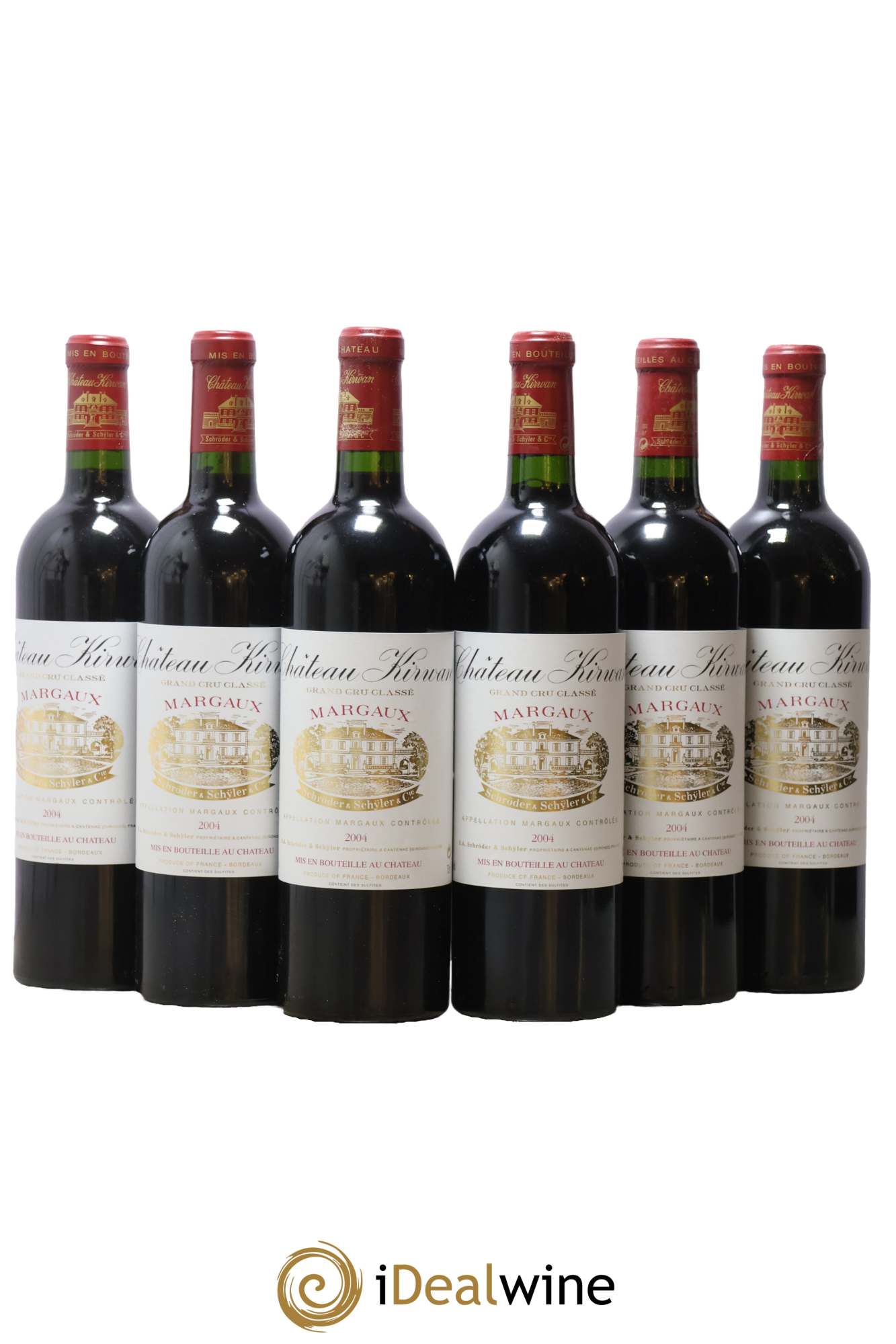 Château Kirwan 3ème Grand Cru Classé 2004 - Lot of 6 bottles - 0