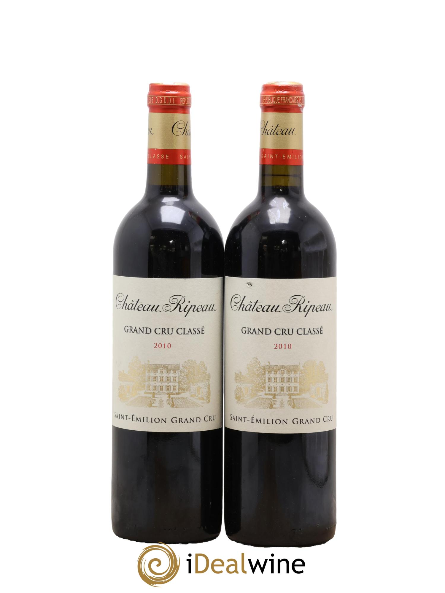 Château Ripeau Grand Cru Classé 2010 - Lot of 2 bottles - 0