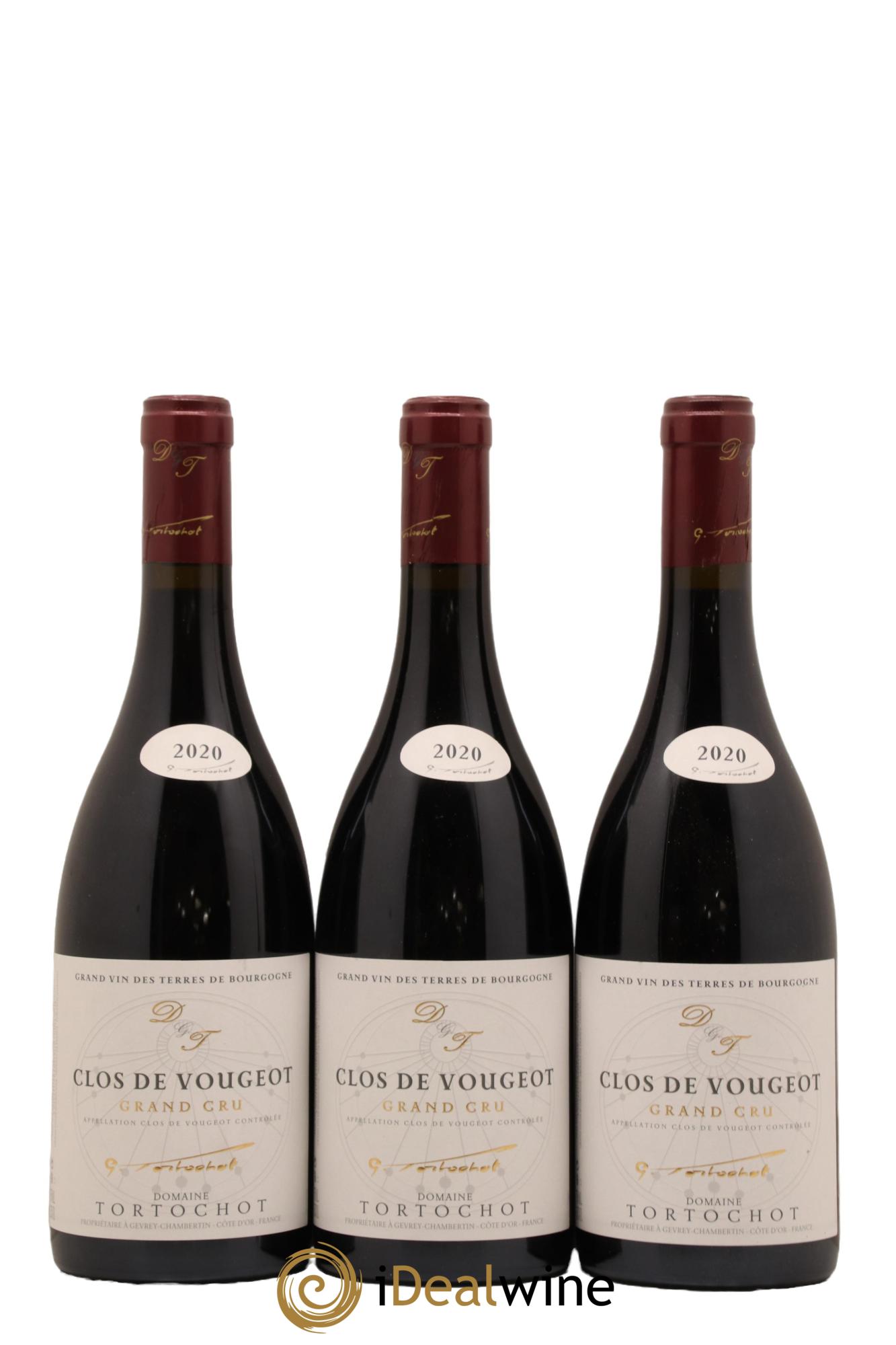 Clos de Vougeot Grand Cru Tortochot (Domaine) 2020 - Lot de 3 bouteilles - 0