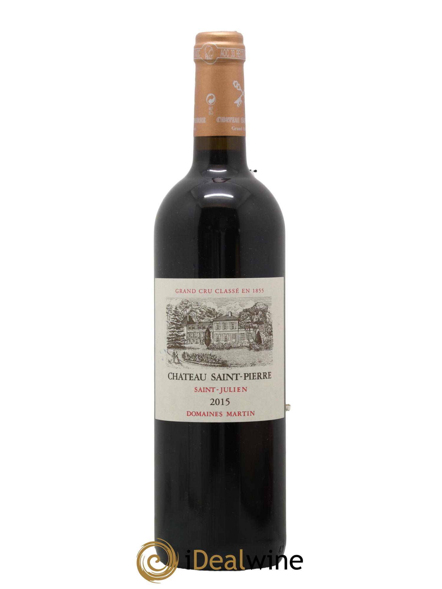 Château Saint-Pierre 4ème Grand Cru Classé 2015 - Lot de 1 bouteille - 0