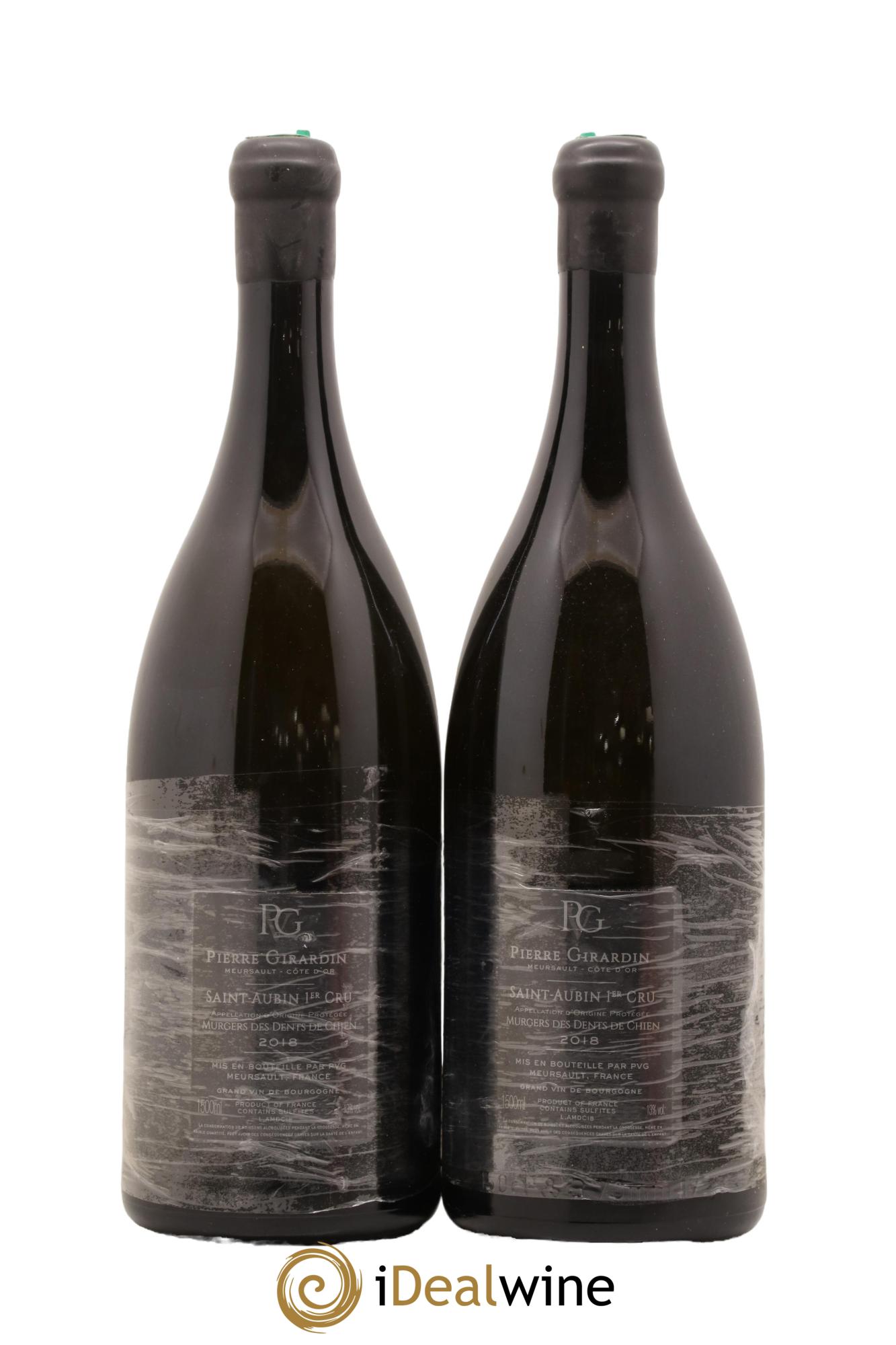 Saint-Aubin 1er Cru Les Murgers des Dents de Chien Pierre Girardin 2018 - Lot de 2 magnums - 1