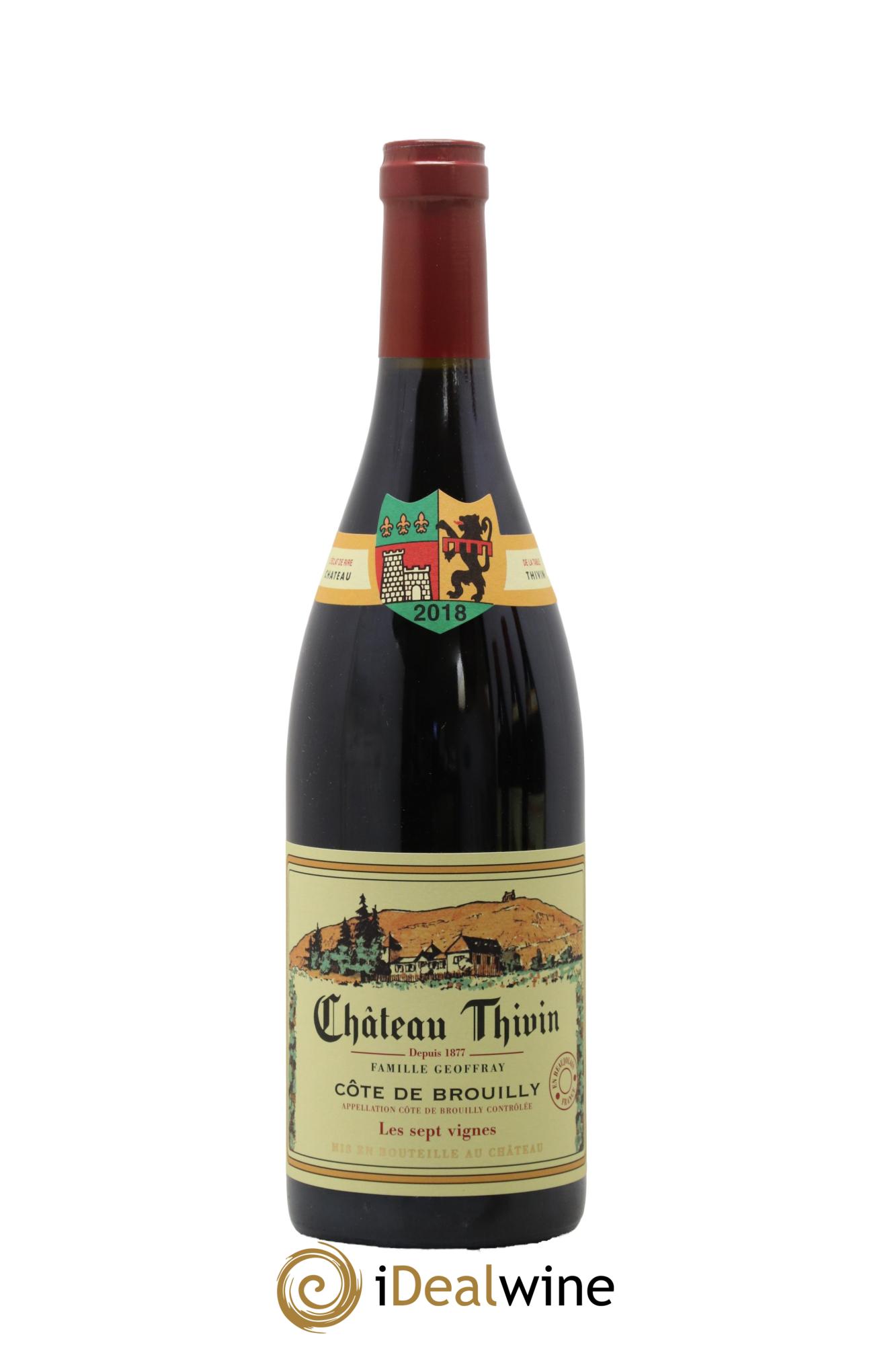 Côte de Brouilly Les 7 Vignes Château Thivin 2018 - Lot of 1 bottle - 0