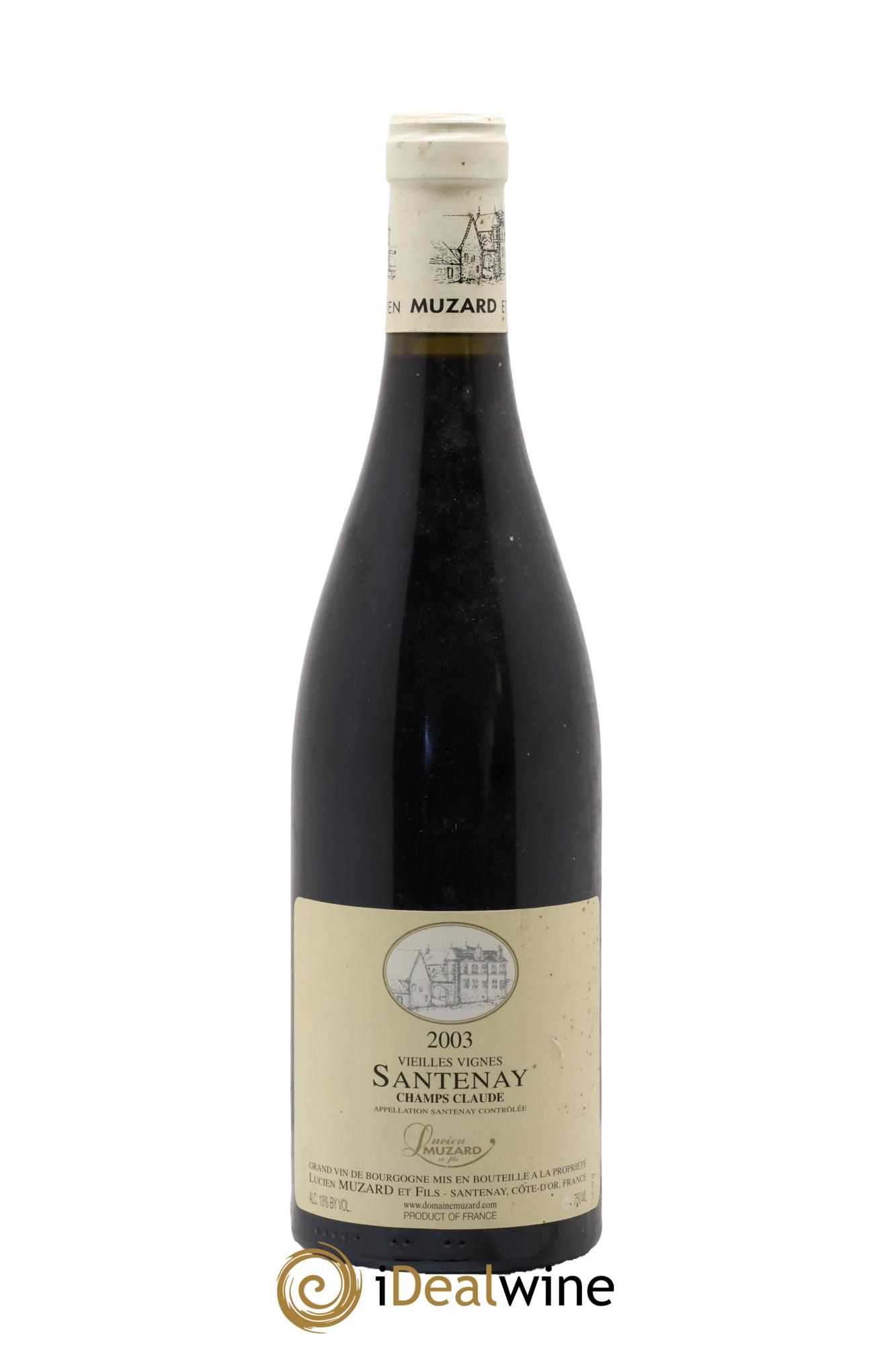 Santenay Vieilles Vignes Champs Claude Lucien Muzard Et Fils 2003 - Posten von 1 Flasche - 0