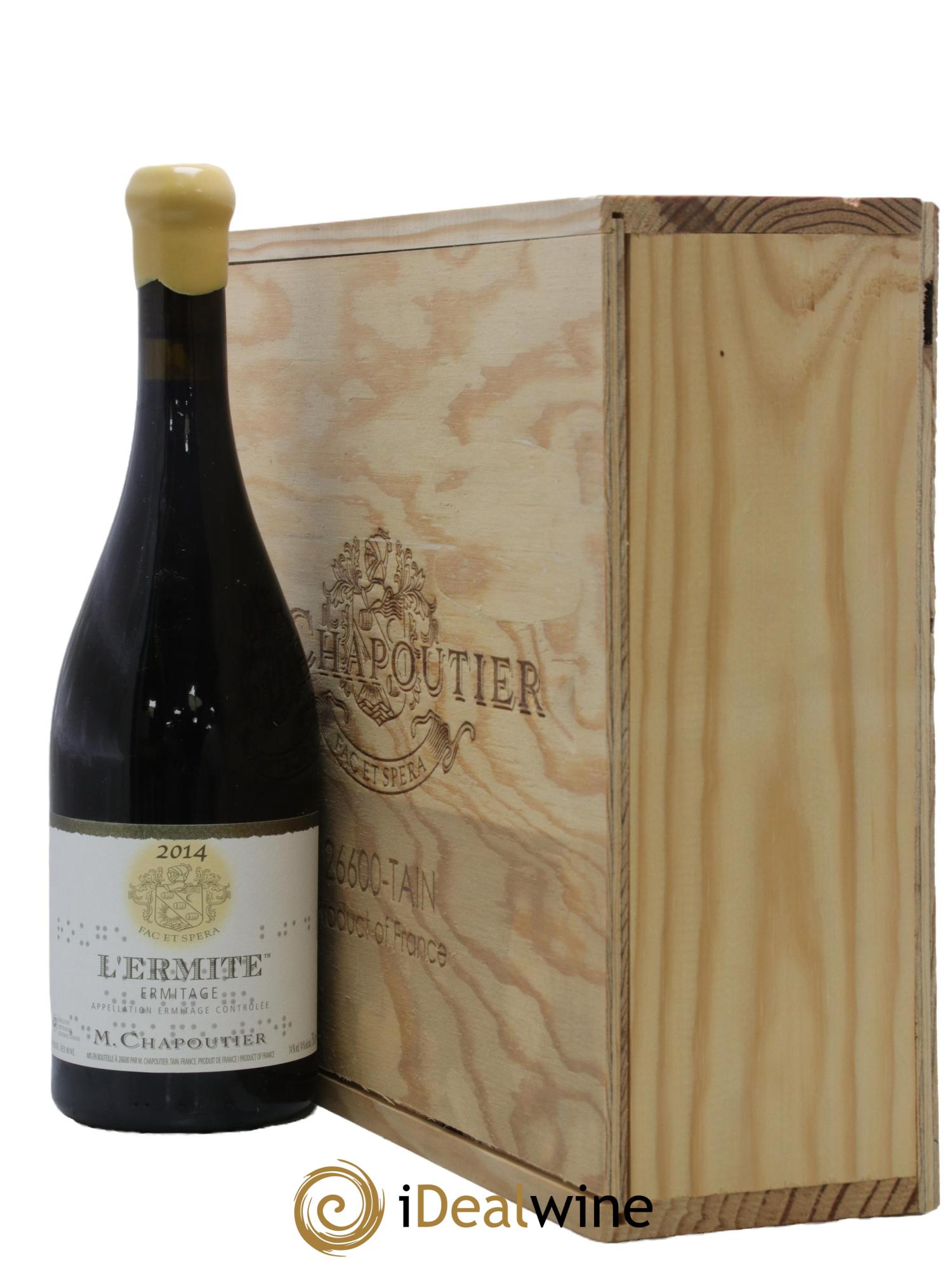 Hermitage Ermitage l'Ermite Chapoutier 2014 - Lot of 3 bottles - 3