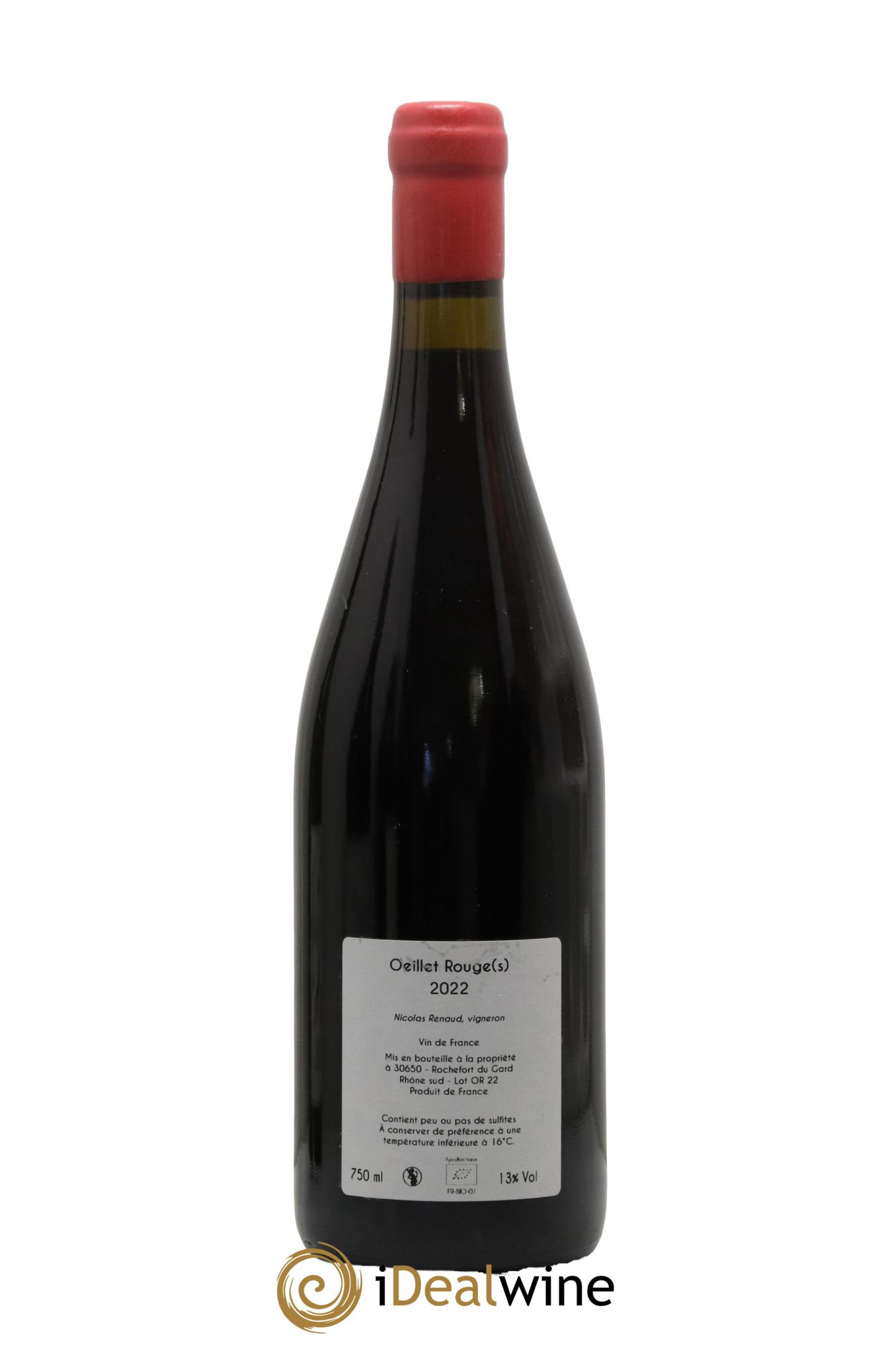 Vin de France Œillets Clos des Grillons 2022 - Lot de 1 bouteille - 1