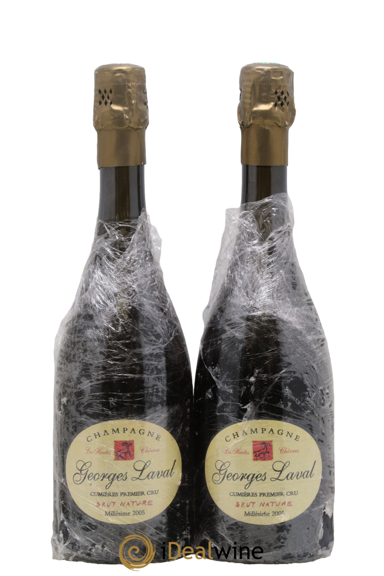 Les Hautes Chèvres 1er Cru Brut Nature Georges Laval 2005 - Posten von 2 Flaschen - 0