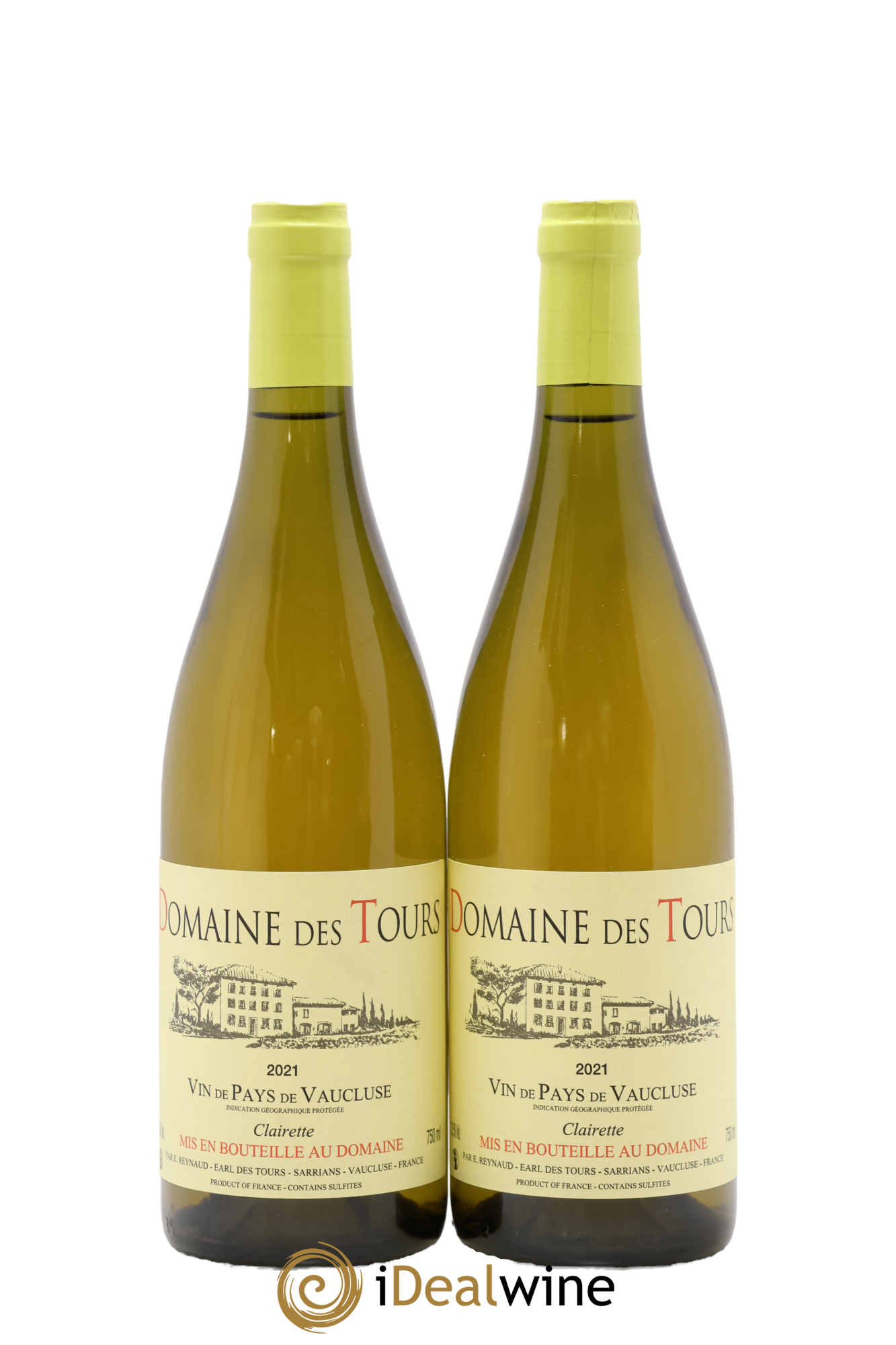 Vaucluse (Vin de Pays de Vaucluse) Domaine des Tours Emmanuel Reynaud 2021 - Lote de 2 botellas - 0