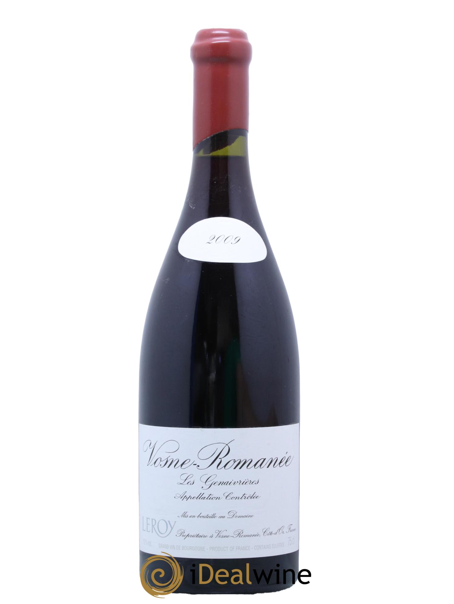 Vosne-Romanée Les Genaivrières Leroy (Domaine) 2009 - Lot de 1 bouteille - 0