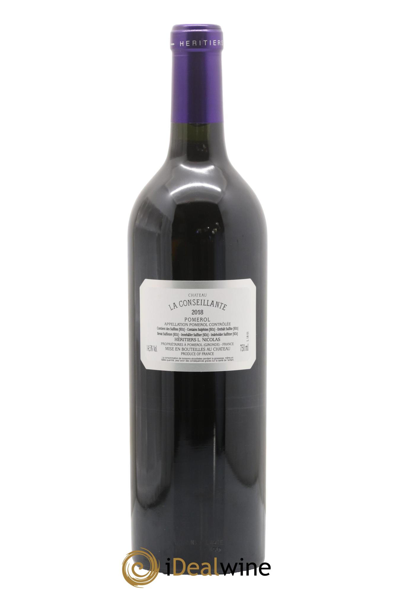 Château la Conseillante 2018 - Lot de 1 bouteille - 2