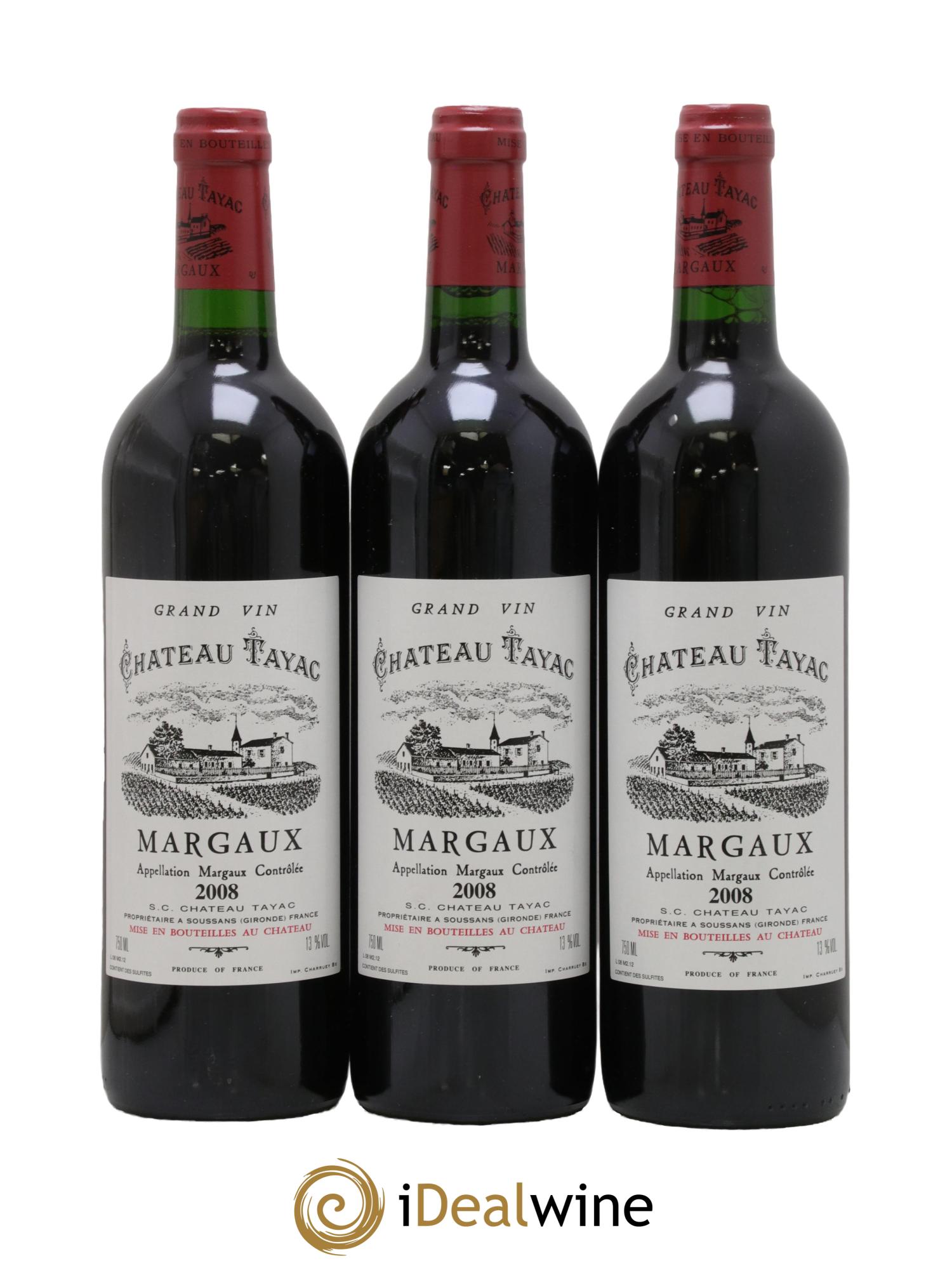 Château Tayac 2008 - Lot de 3 bouteilles - 0