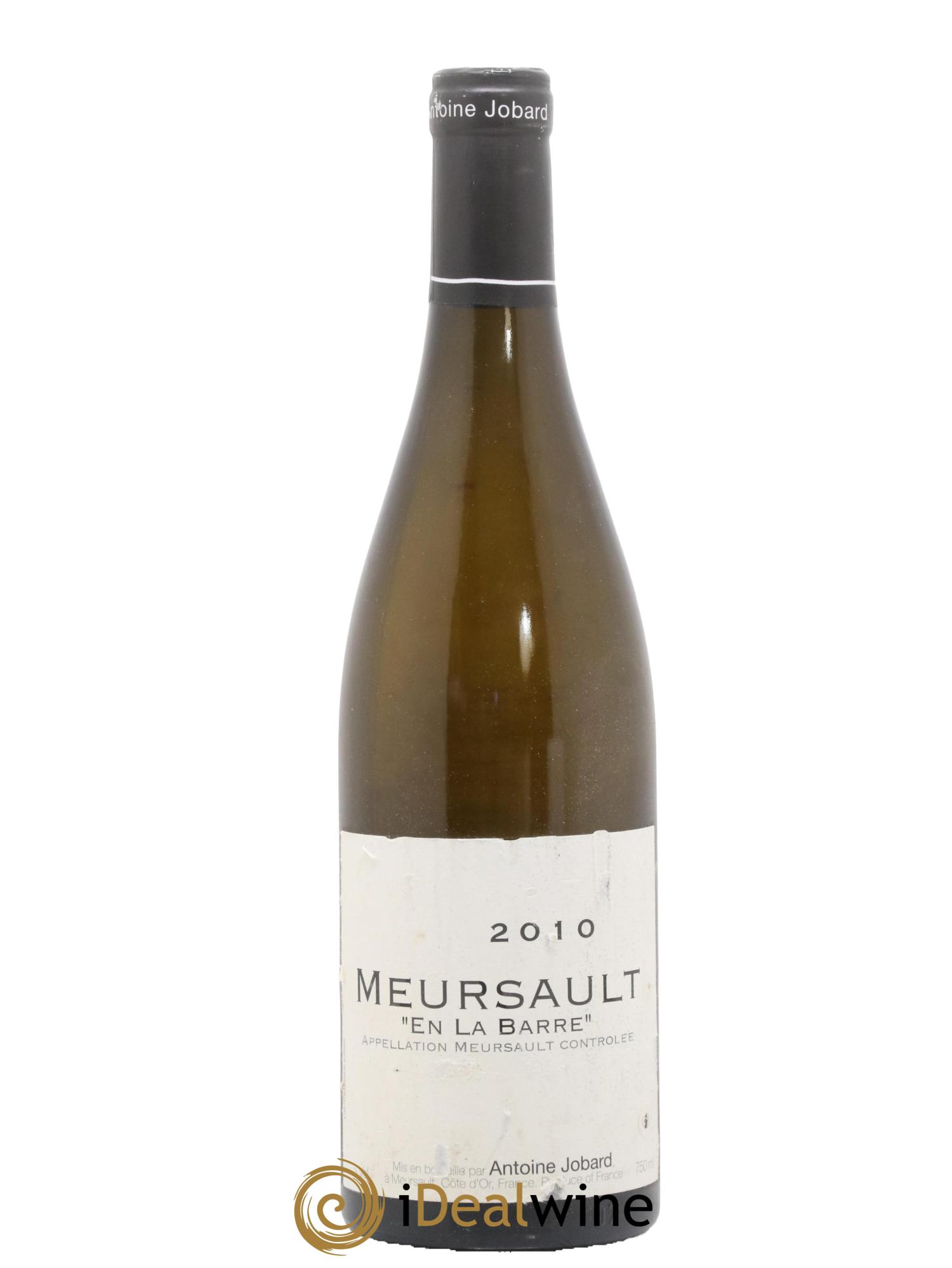 Meursault En la Barre François et Antoine Jobard (Domaine) 2010 - Lot de 1 bouteille - 0