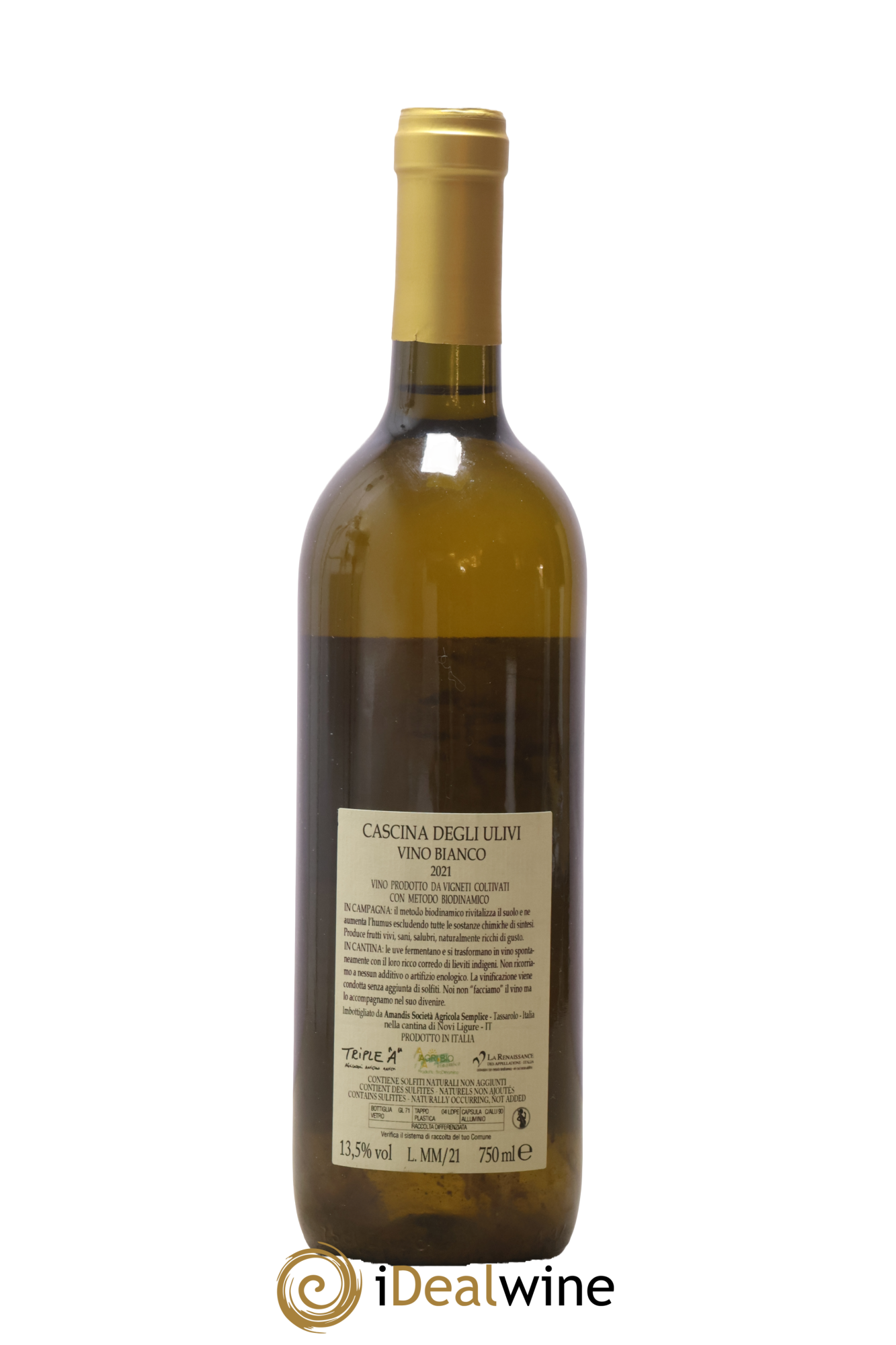 Italie Cascina Degli Ulivi Triple A Montemarino Stefano Belloti 2021 - Lot of 1 bottle - 1