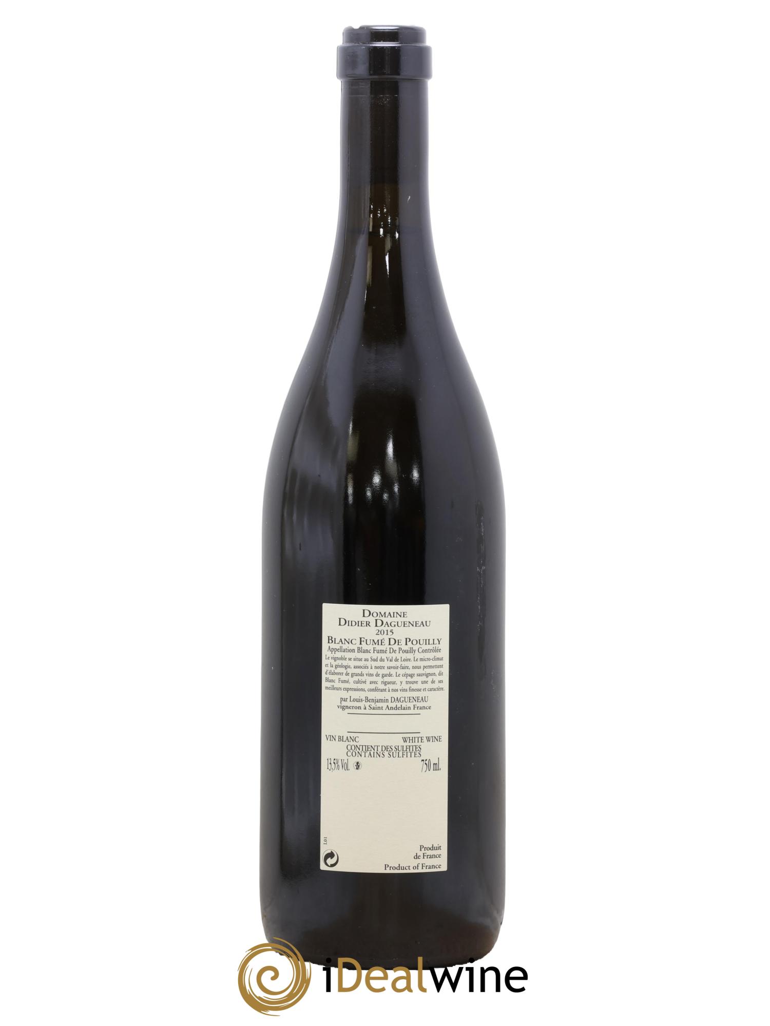 Pouilly-Fumé Buisson Renard Dagueneau (Domaine Didier - Louis-Benjamin) 2015 - Lot of 1 bottle - 1