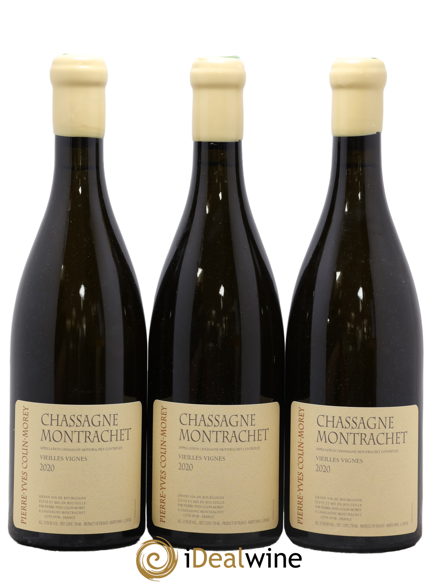 Chassagne-Montrachet Vieilles vignes Pierre-Yves Colin Morey 2020 - Lot de 3 bouteilles - 0