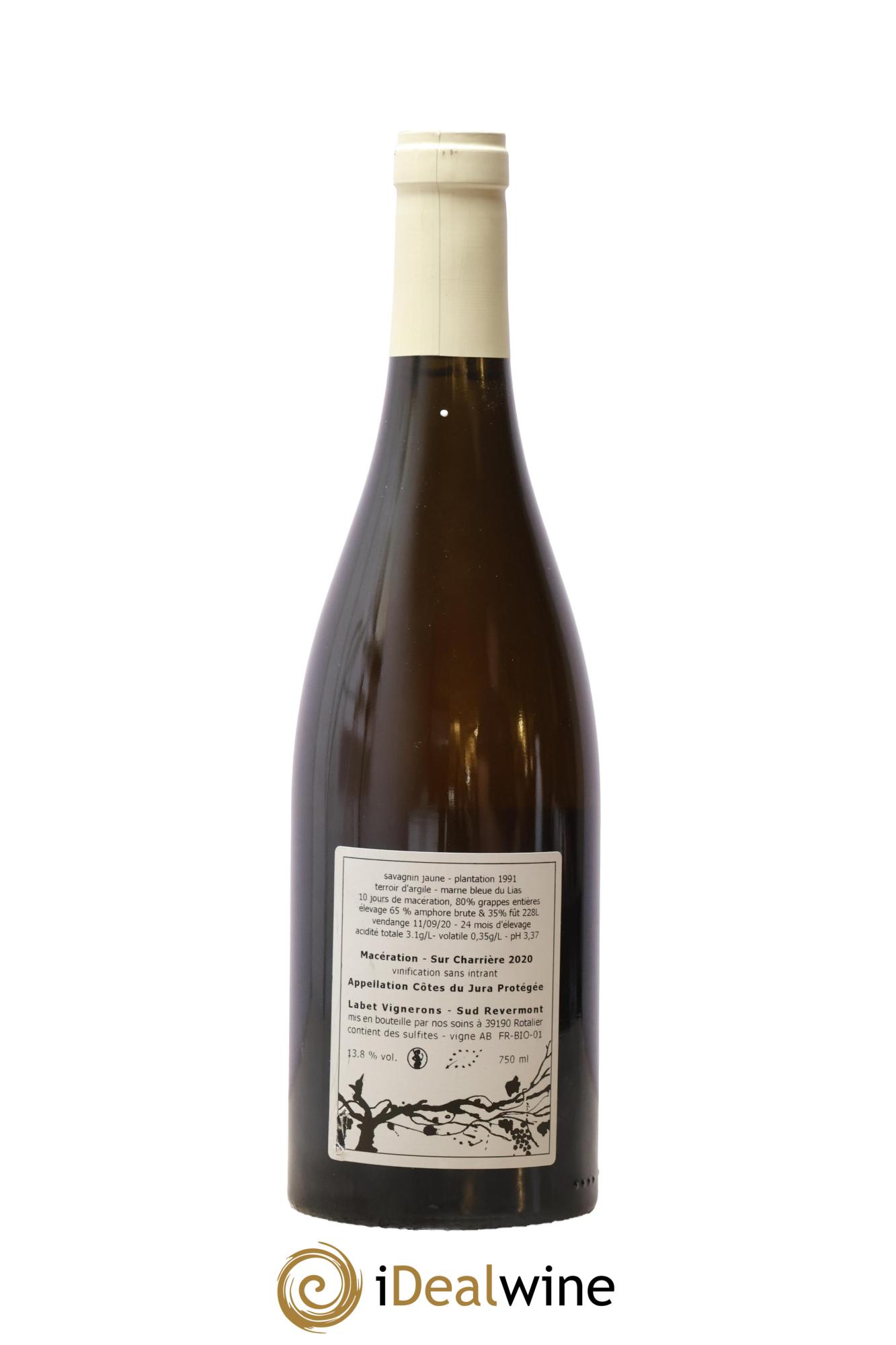 Vin de France Macération Sur Charrière Romain - Julien - Charline Labet 2020 - Posten von 1 Flasche - 1