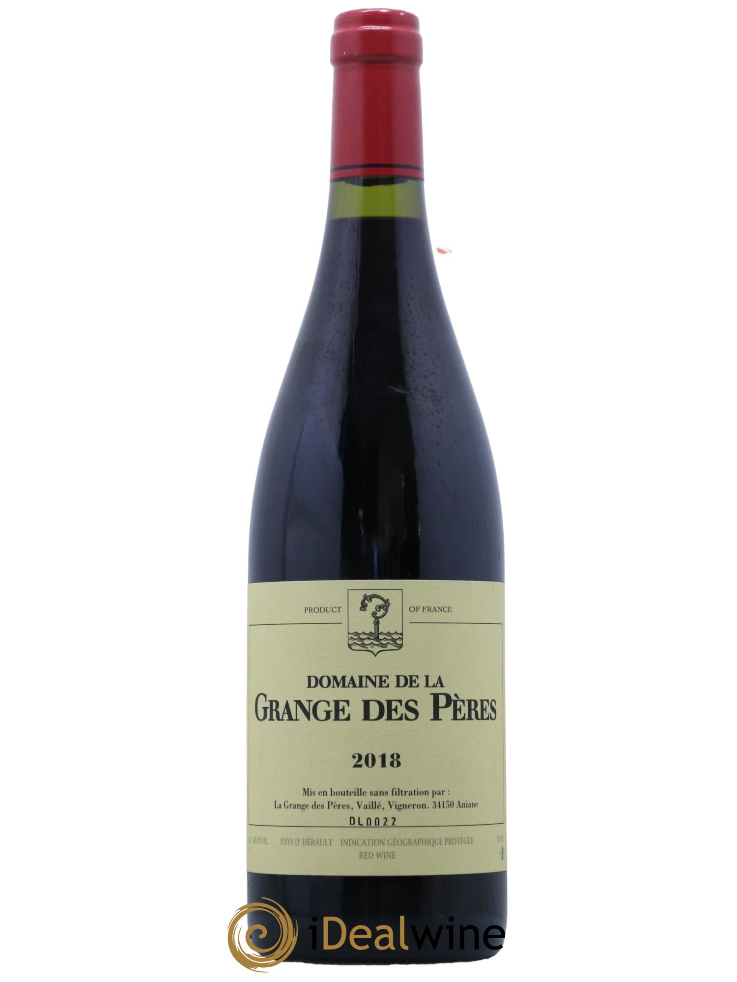 Pays d'Hérault Grange des Pères Laurent Vaillé 2018 - Lot de 1 bouteille - 0