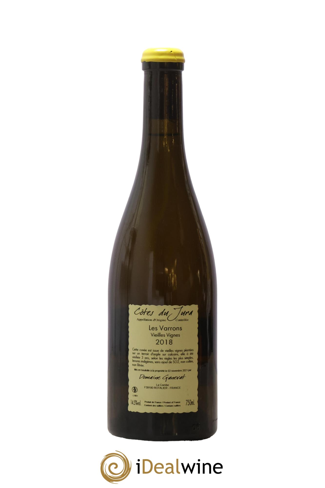 Côtes du Jura Les Varrons Vieilles Vignes Jean-François Ganevat (Domaine) 2018 - Lot de 1 bouteille - 1