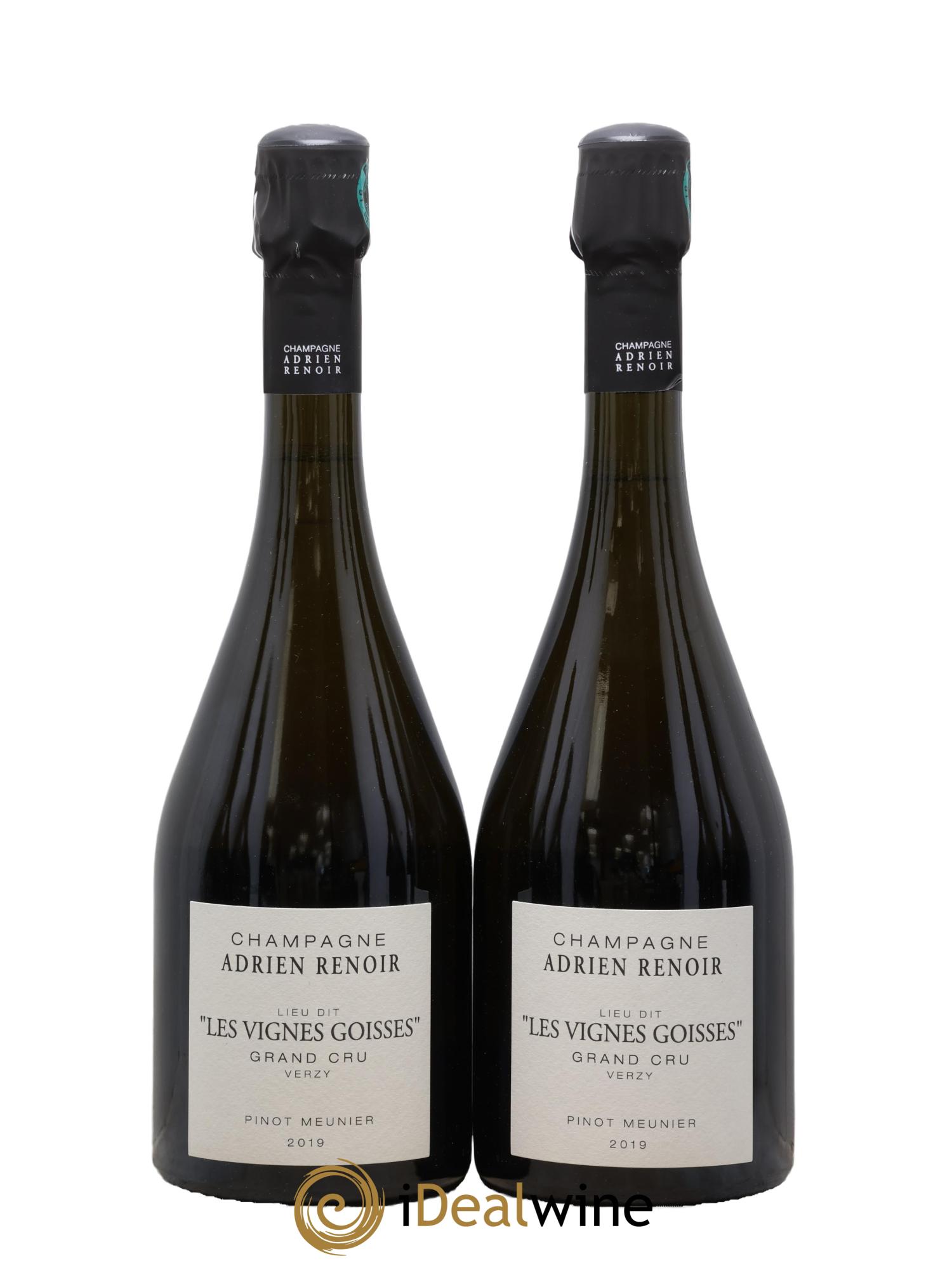 Grand Cru Les Vignes Goisses Pinot Meunier Adrien Renoir Les Vignes Goisses Adrien Renoir 2019 - Lot de 2 bouteilles - 0