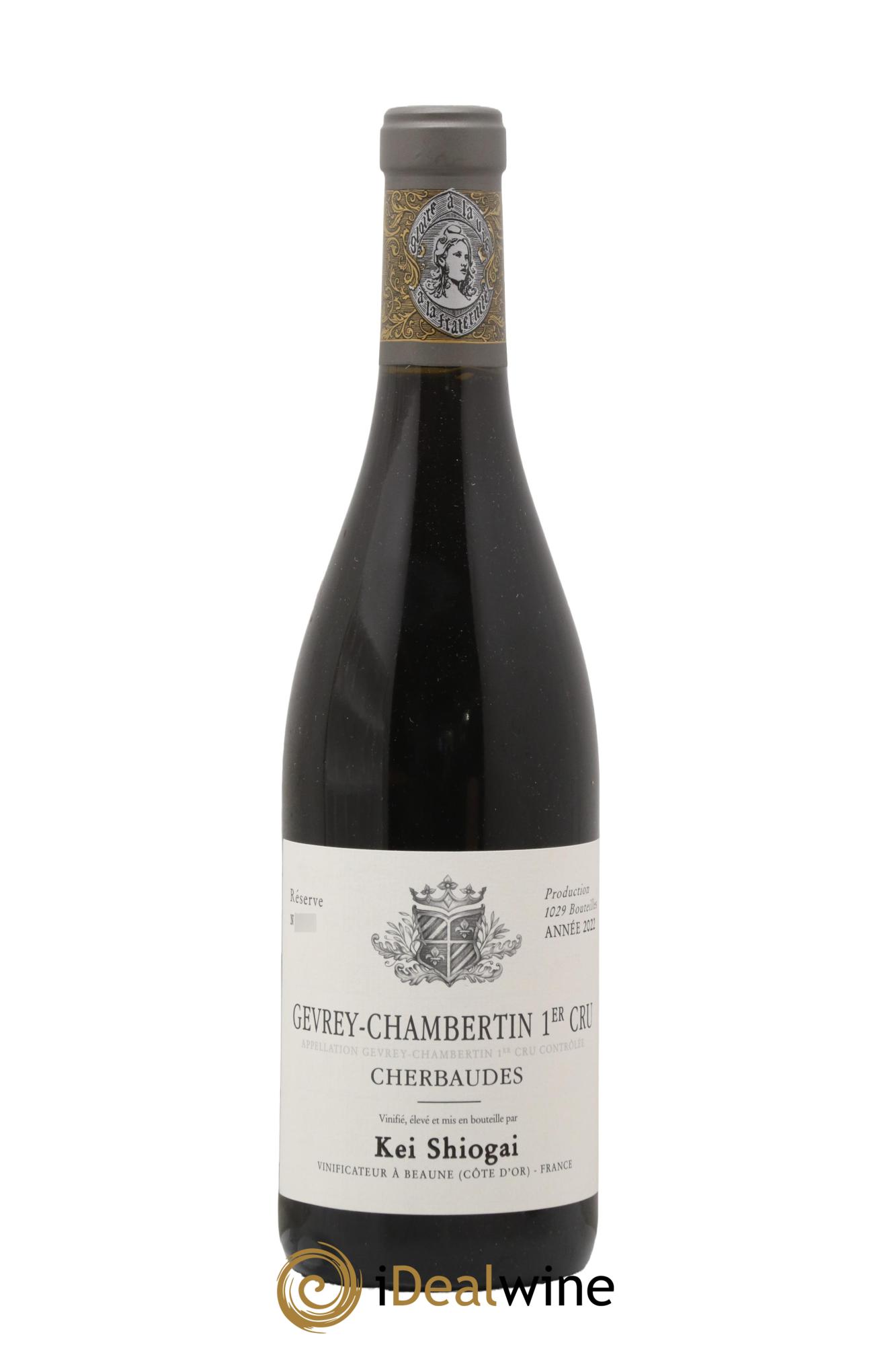 Gevrey-Chambertin 1er Cru Cherbaudes Kei Shiogai 2022 - Lot de 1 bouteille - 0