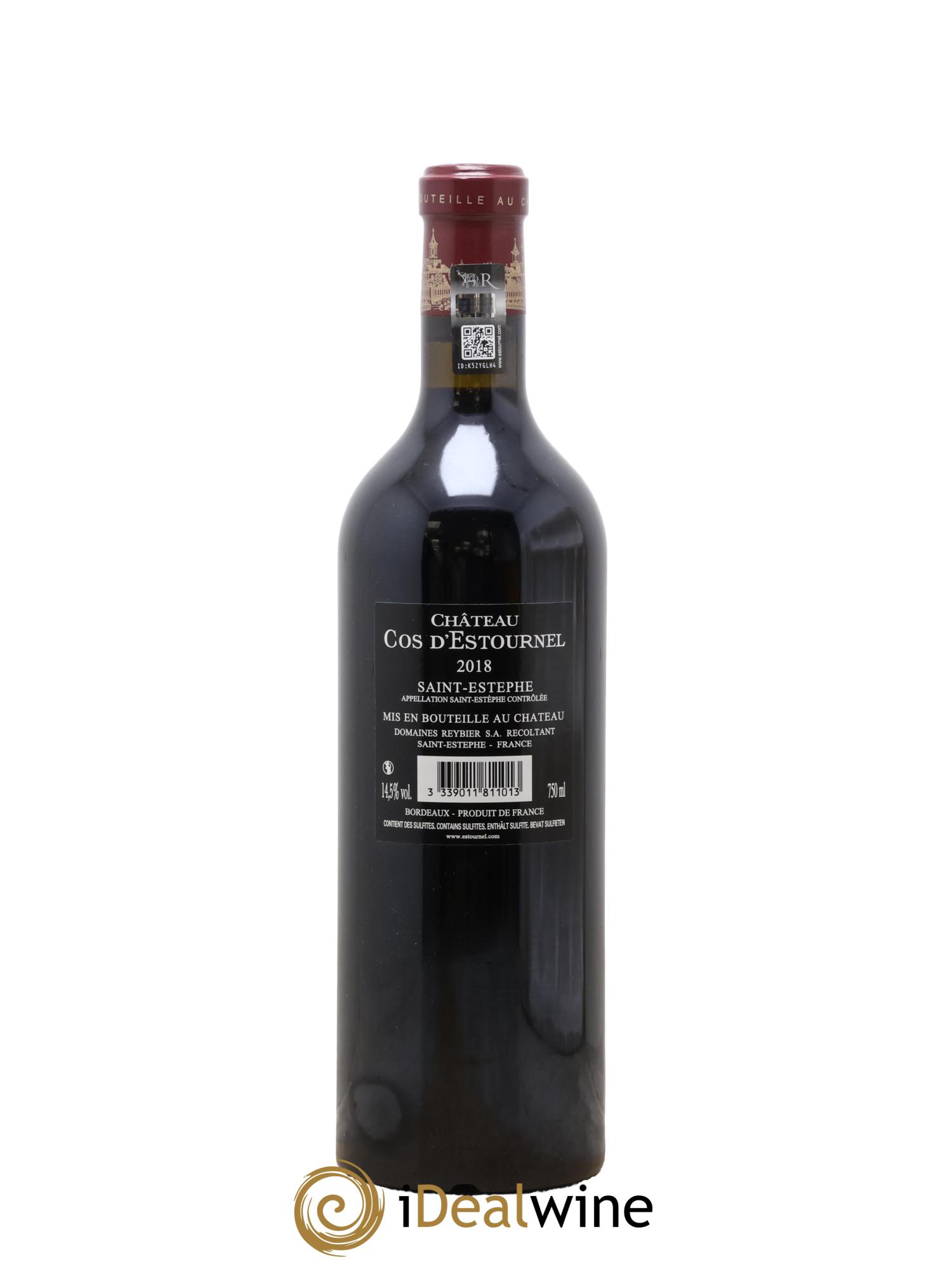 Cos d'Estournel 2ème Grand Cru Classé 2018 - Lot de 1 bouteille - 1