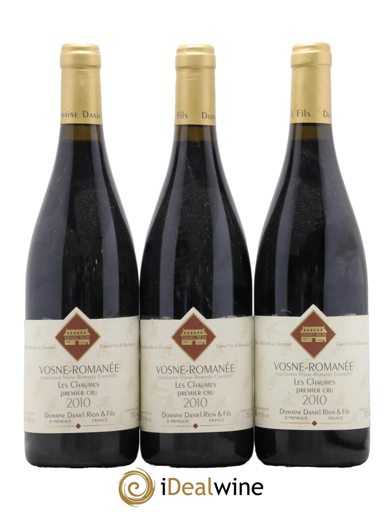 Vosne-Romanée 1er Cru Les Chaumes Daniel Rion 2010 - Lot de 3 bouteilles - 0