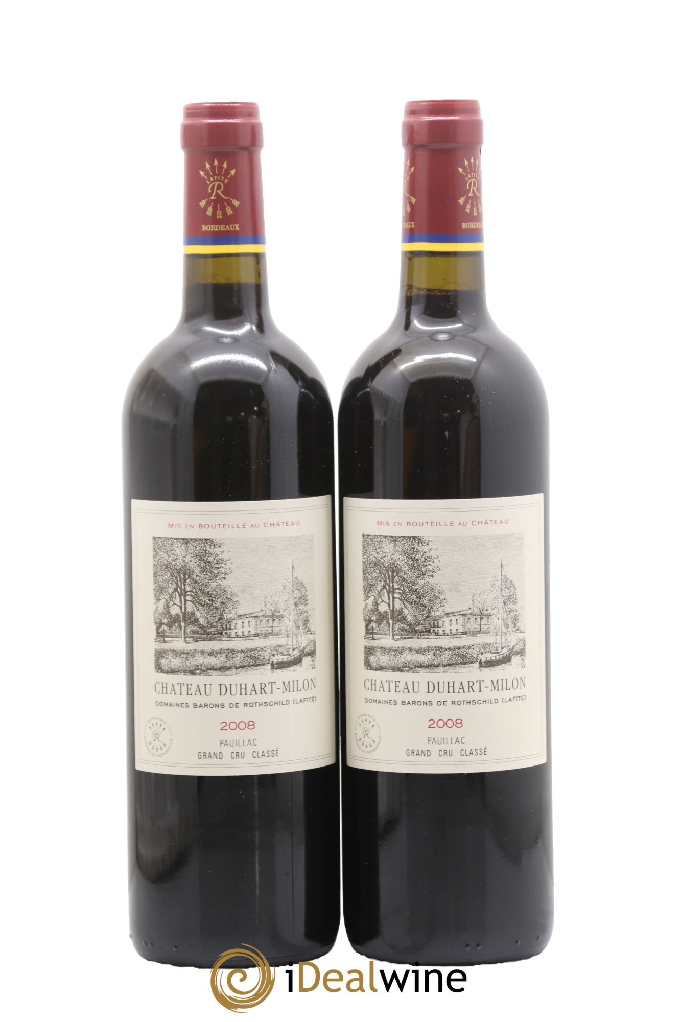 Château Duhart-Milon 4ème Grand Cru Classé 2008 - Lot de 2 bouteilles - 0
