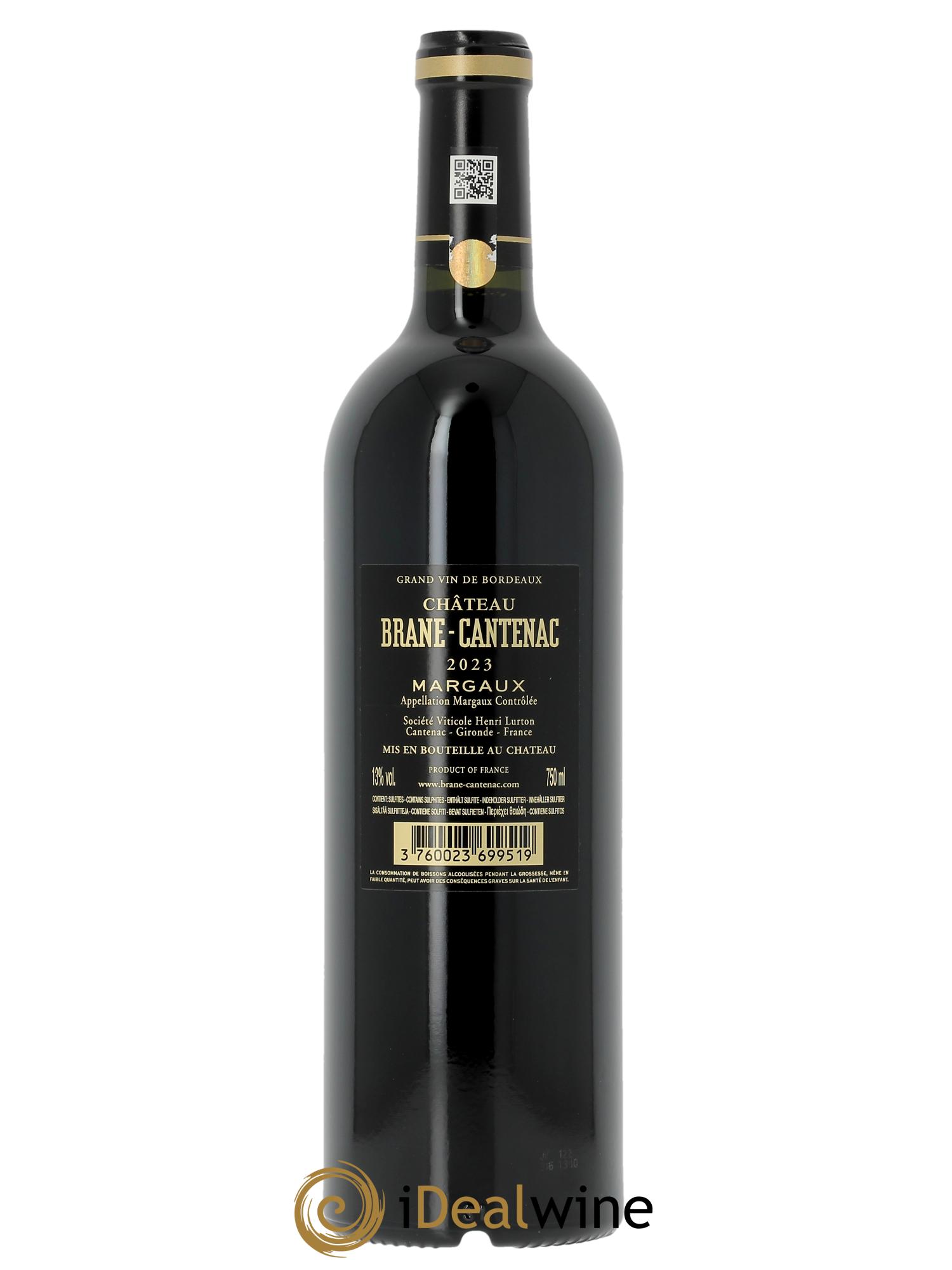 Château Brane Cantenac 2ème Grand Cru Classé (Cassetta in legno a partire da 6 mg) 2023 - Lotto di 1 bottiglia - 1