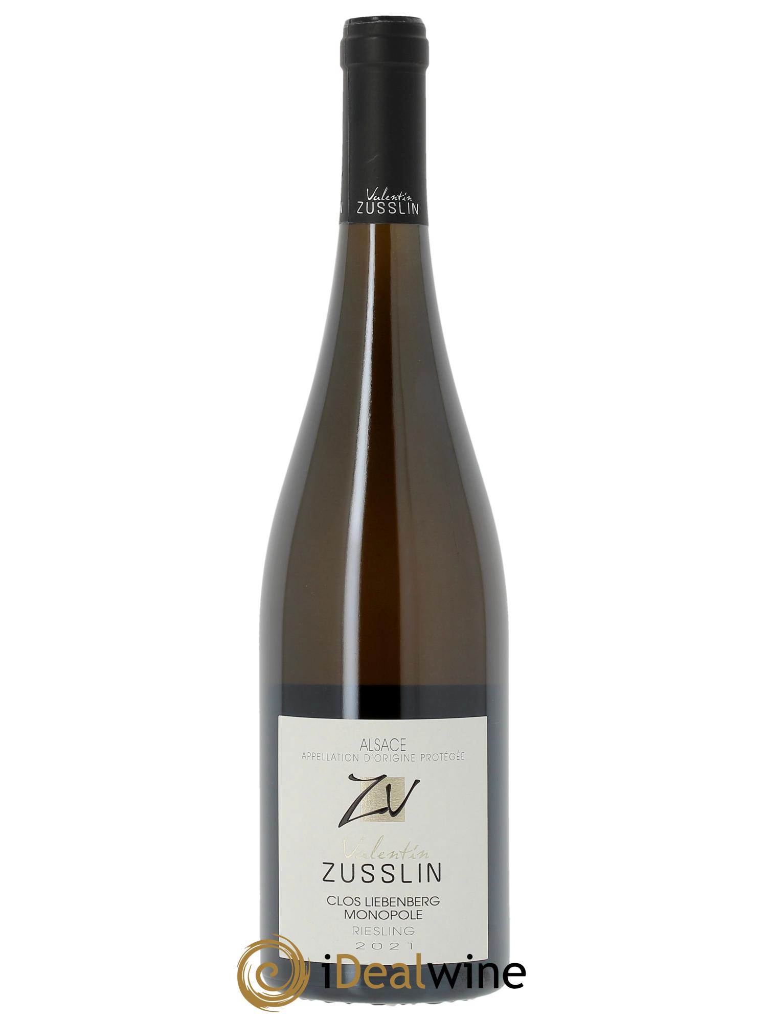 Alsace Riesling Clos Liebenberg Valentin Zusslin (Domaine)  2021 - Lot de 1 bouteille - 0