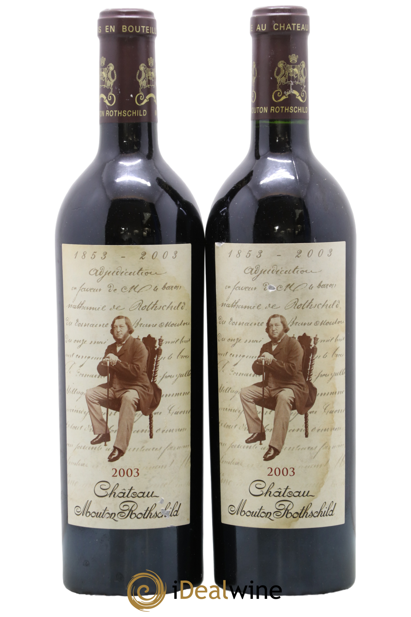 Château Mouton Rothschild 1er Grand Cru Classé 2003 - Lot of 2 bottles - 0