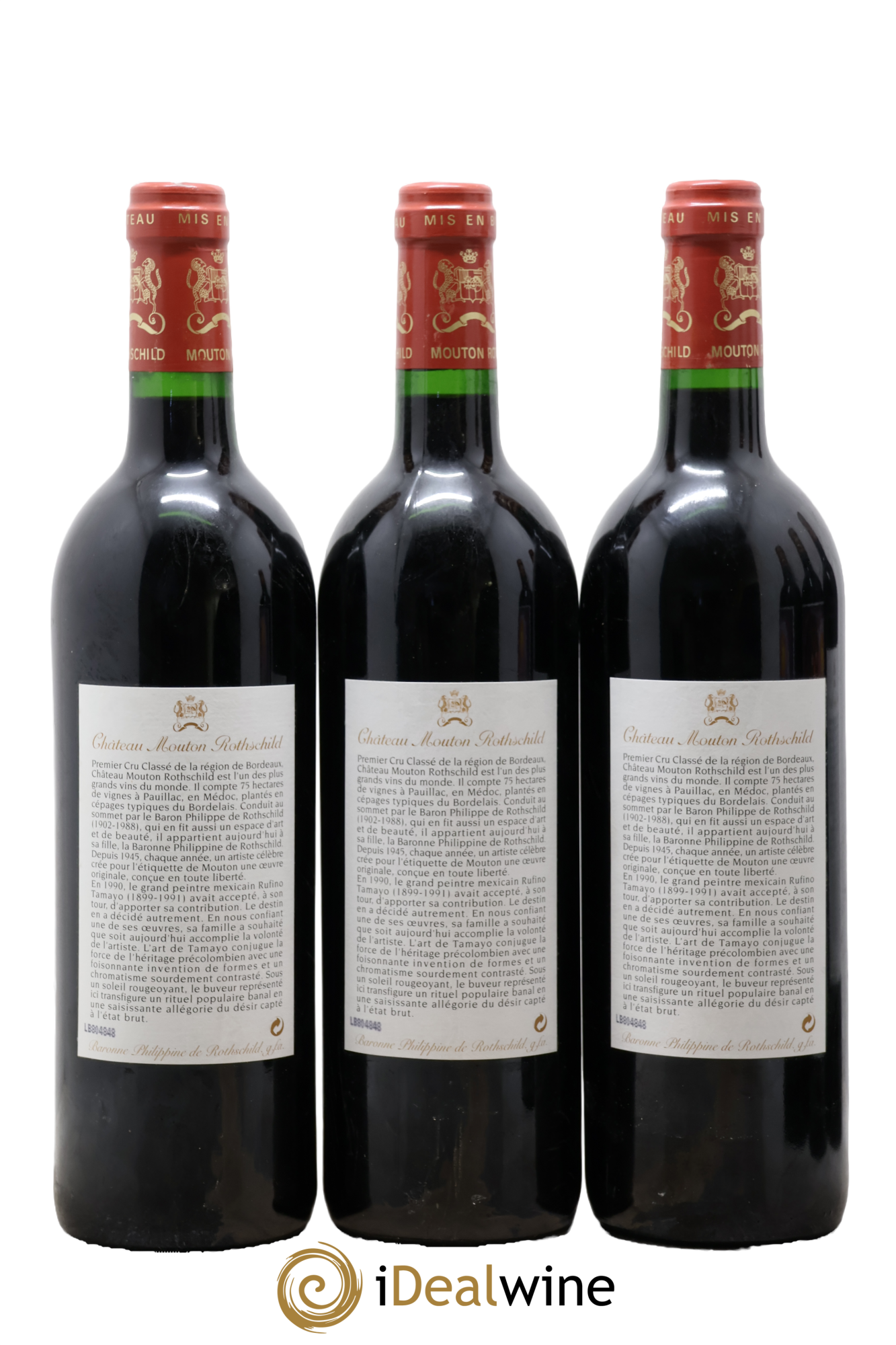 Château Mouton Rothschild 1er Grand Cru Classé 1998 - Lot de 6 bouteilles - 2
