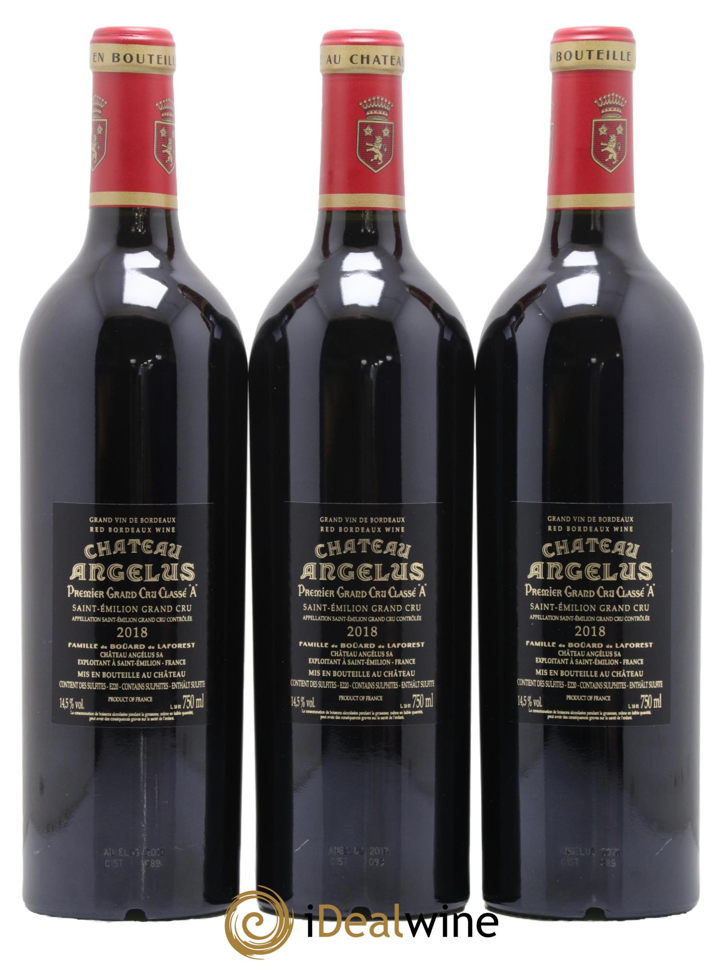 Château Angélus 1er Grand Cru Classé A  2018 - Lot de 6 bouteilles - 4